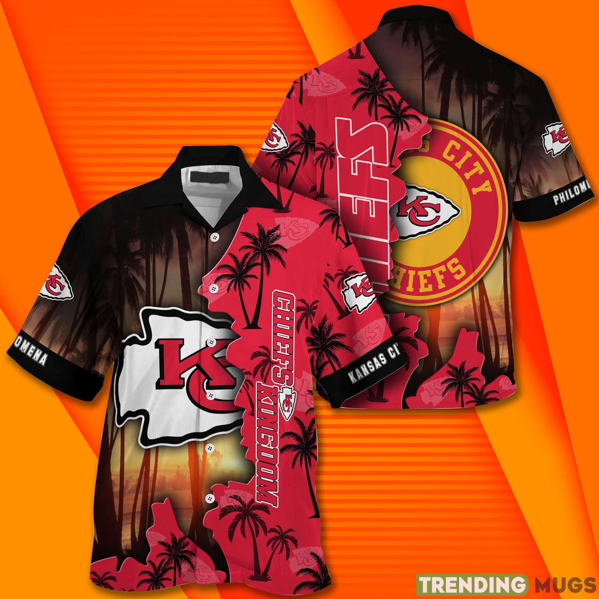 Kansas City Chiefs NF And Tropical Pattern Custom Name Hawaiian Shirt Hawaiian Shirt Kansas City Chiefs NF And Tropical Pattern Custom Name Hawaiian Shirt Hawaiian Shirt