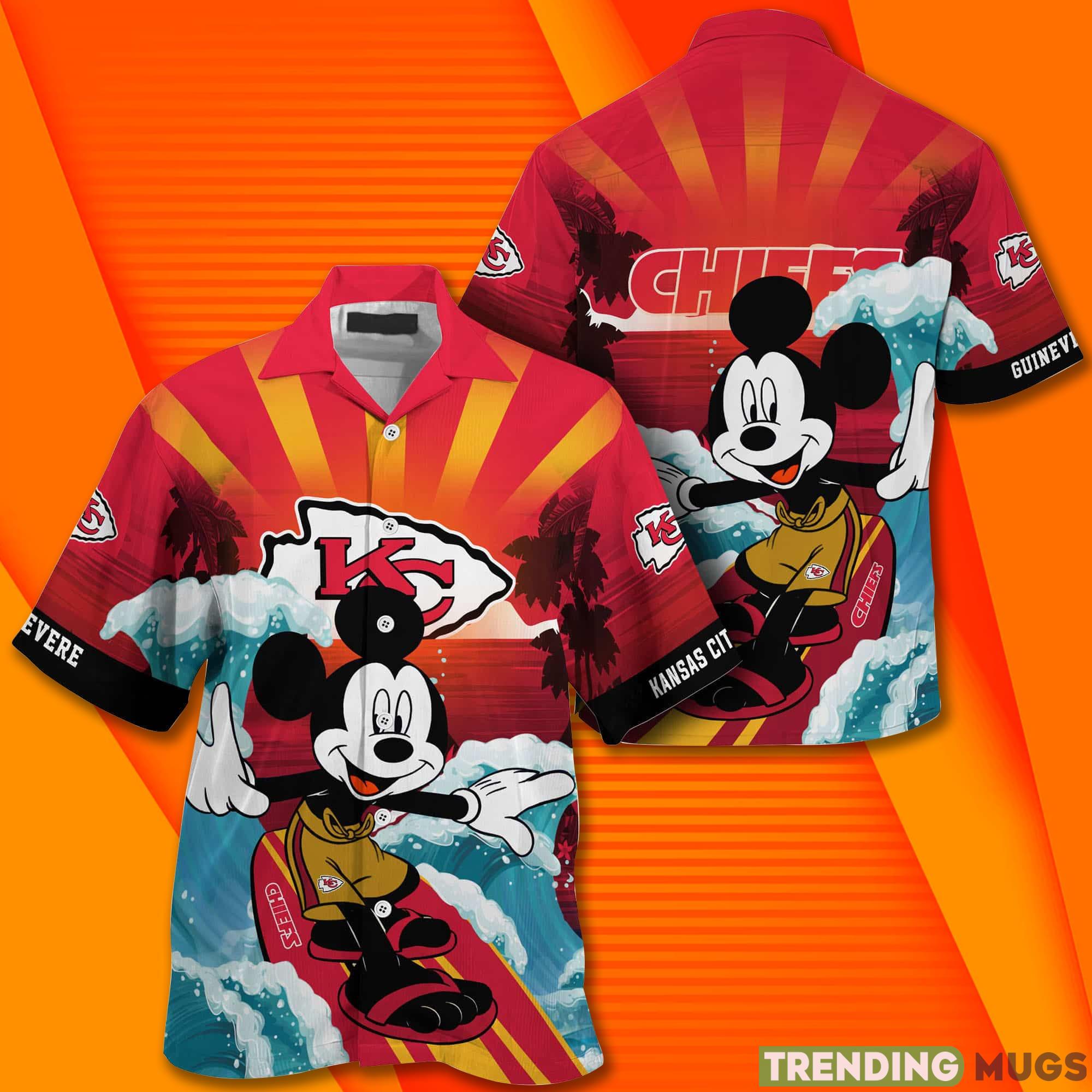 Kansas City Chiefs NFL Mickey Mouse Custom Name Hawaiian Shirt Hawaiian Shirt Kansas City Chiefs NFL Mickey Mouse Custom Name Hawaiian Shirt Hawaiian Shirt