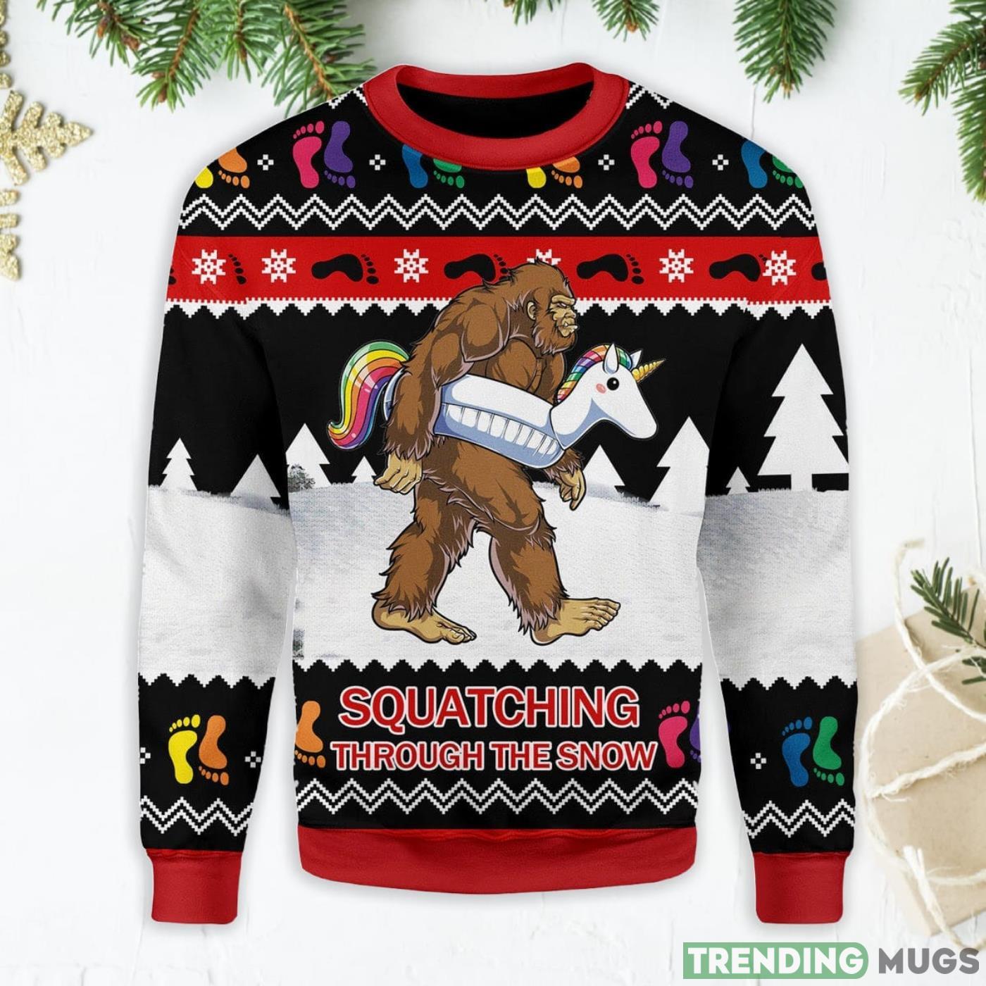 LGBT Bigfoot Ugly Christmas Sweater Product Photo 1 LGBT Bigfoot Ugly Christmas Sweater Product Photo 1