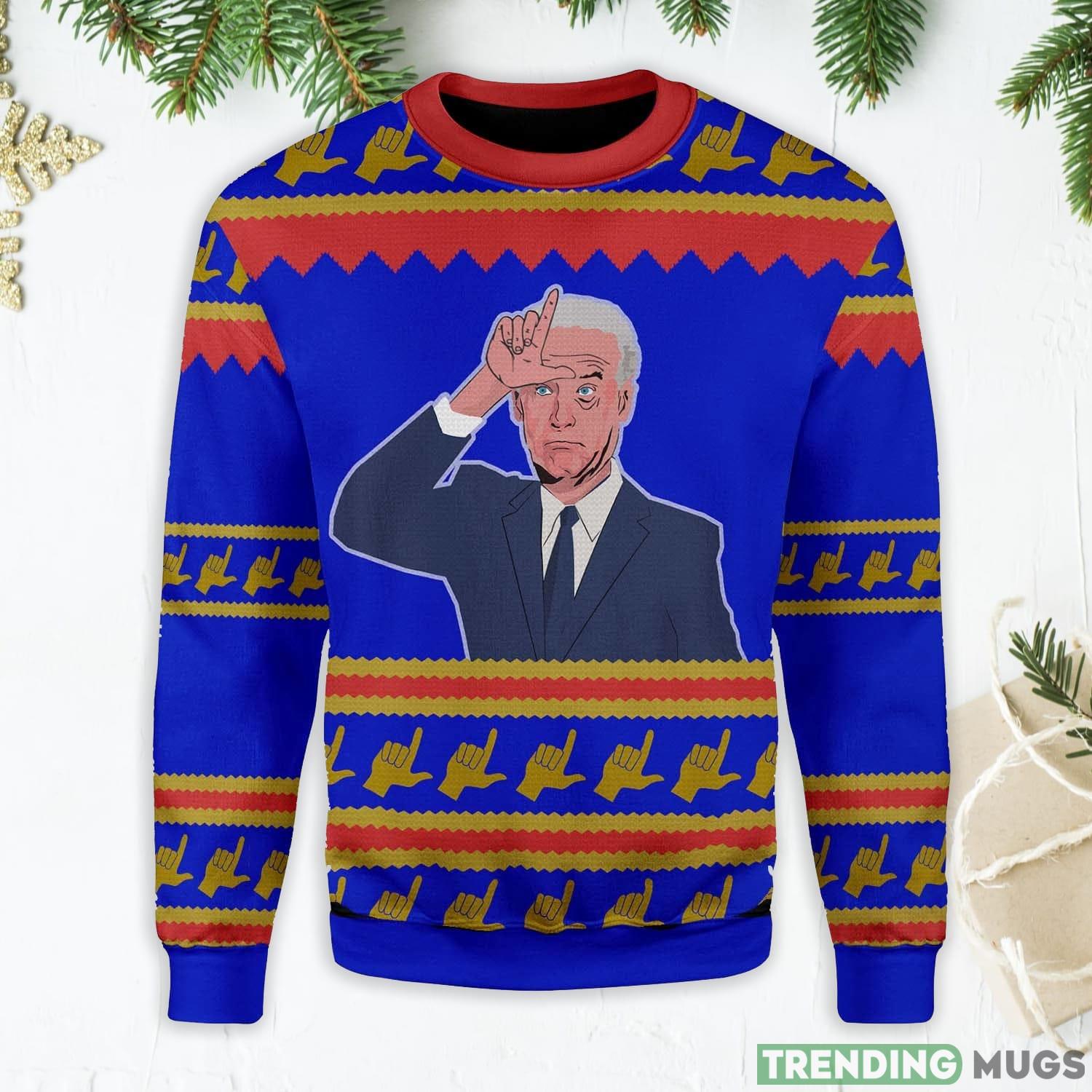 Loser Hand Sign Ugly Christmas Sweater Product Photo 1 Loser Hand Sign Ugly Christmas Sweater Product Photo 1