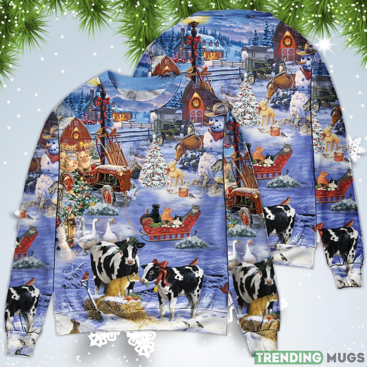 Love Farm Happy Life Christmas Sweatshirt Sweater Sweater Love Farm Happy Life Christmas Sweatshirt Sweater Sweater