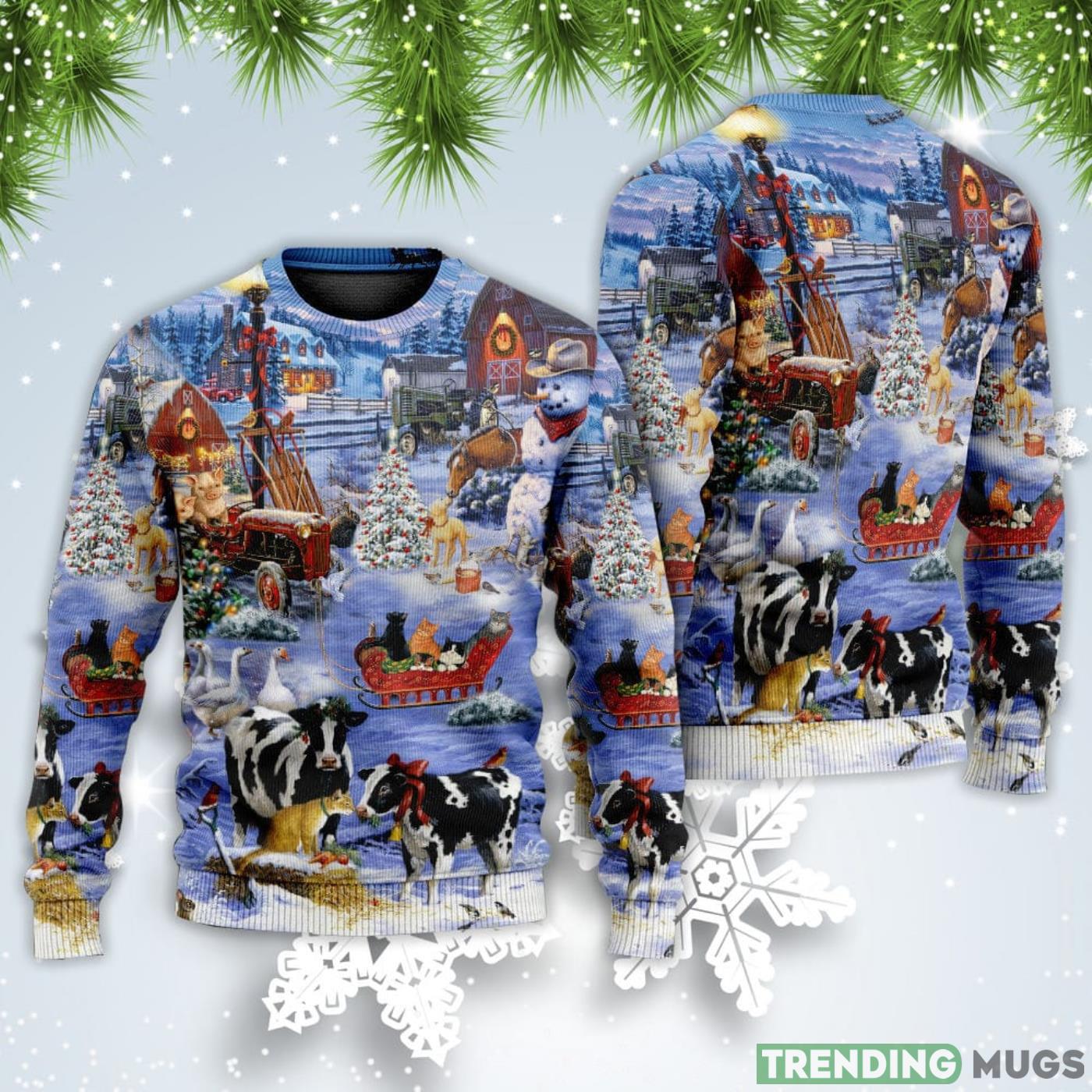 Love Farm Happy Life Christmas Sweatshirt Sweater Sweater Love Farm Happy Life Christmas Sweatshirt Sweater Sweater