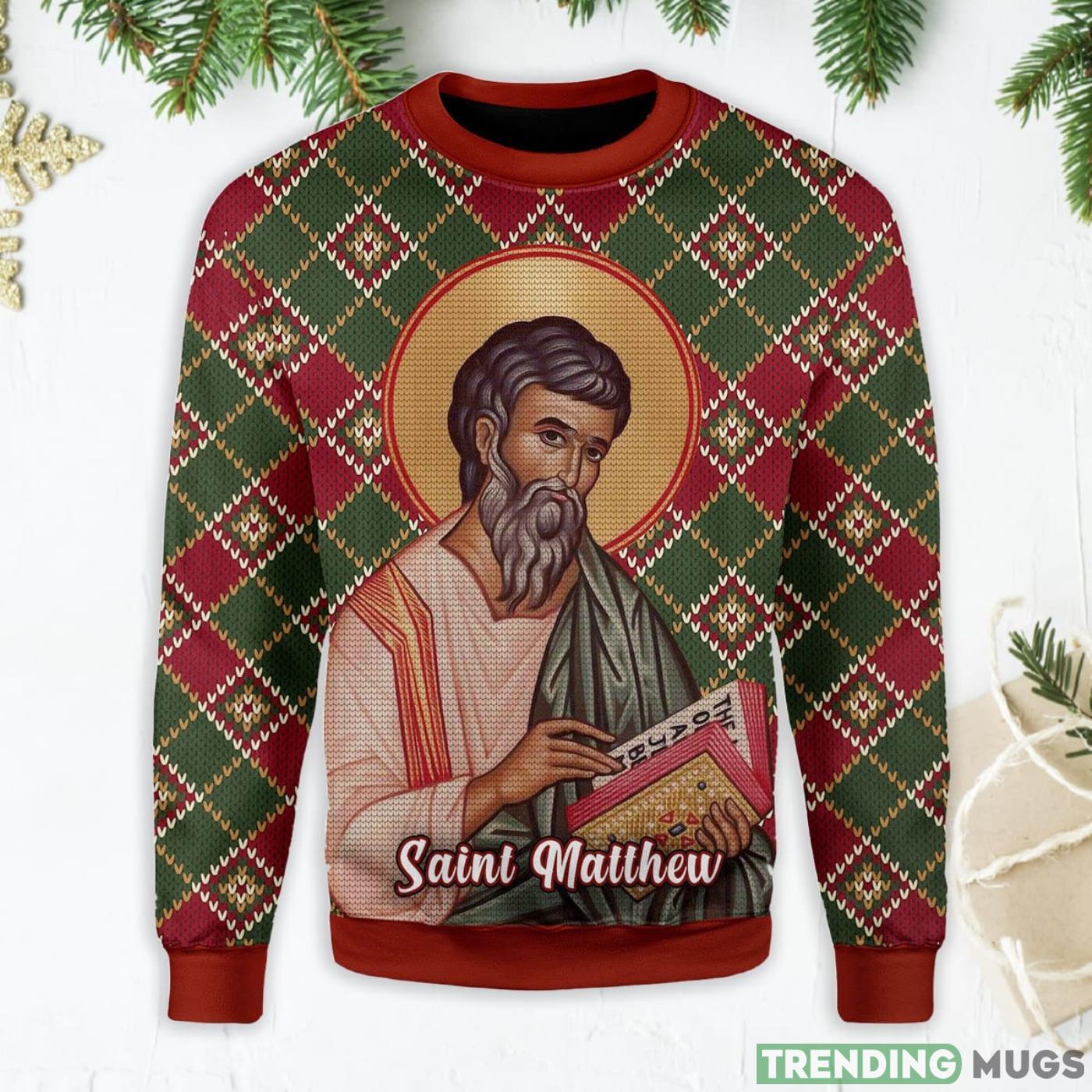 Matthew The Apostle Ugly Christmas Sweater Product Photo 1 Matthew The Apostle Ugly Christmas Sweater Product Photo 1