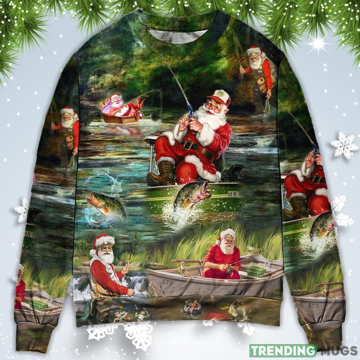 Merry Fishmasand A Happy New Reel Christmas Sweatshirt Sweater Sweater Merry Fishmasand A Happy New Reel Christmas Sweatshirt Sweater Sweater