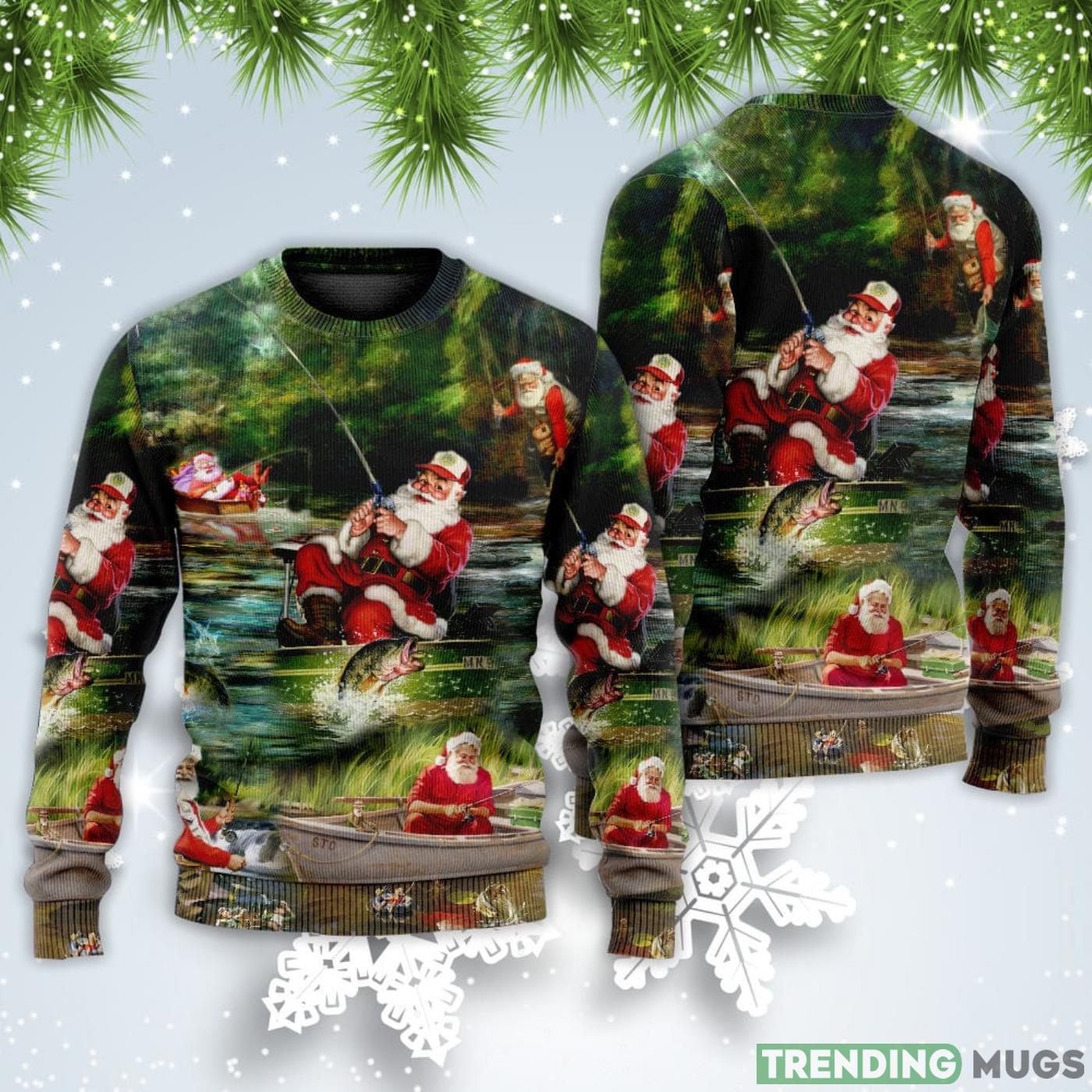 Merry Fishmasand A Happy New Reel Christmas Sweatshirt Sweater Sweater Merry Fishmasand A Happy New Reel Christmas Sweatshirt Sweater Sweater