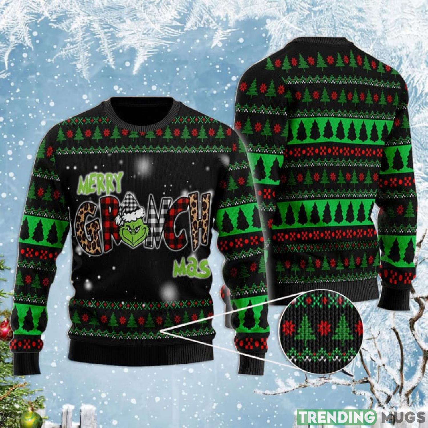 Merry Grinch Mas Ugly Christmas Sweater Product Photo 1 Merry Grinch Mas Ugly Christmas Sweater Product Photo 1