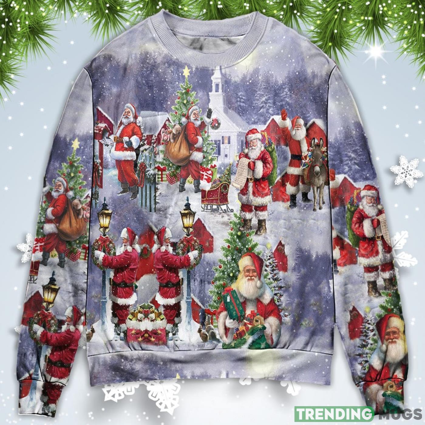 Merry Xmas Santa Claus Is Coming Christmas Sweatshirt Sweater Sweater Merry Xmas Santa Claus Is Coming Christmas Sweatshirt Sweater Sweater