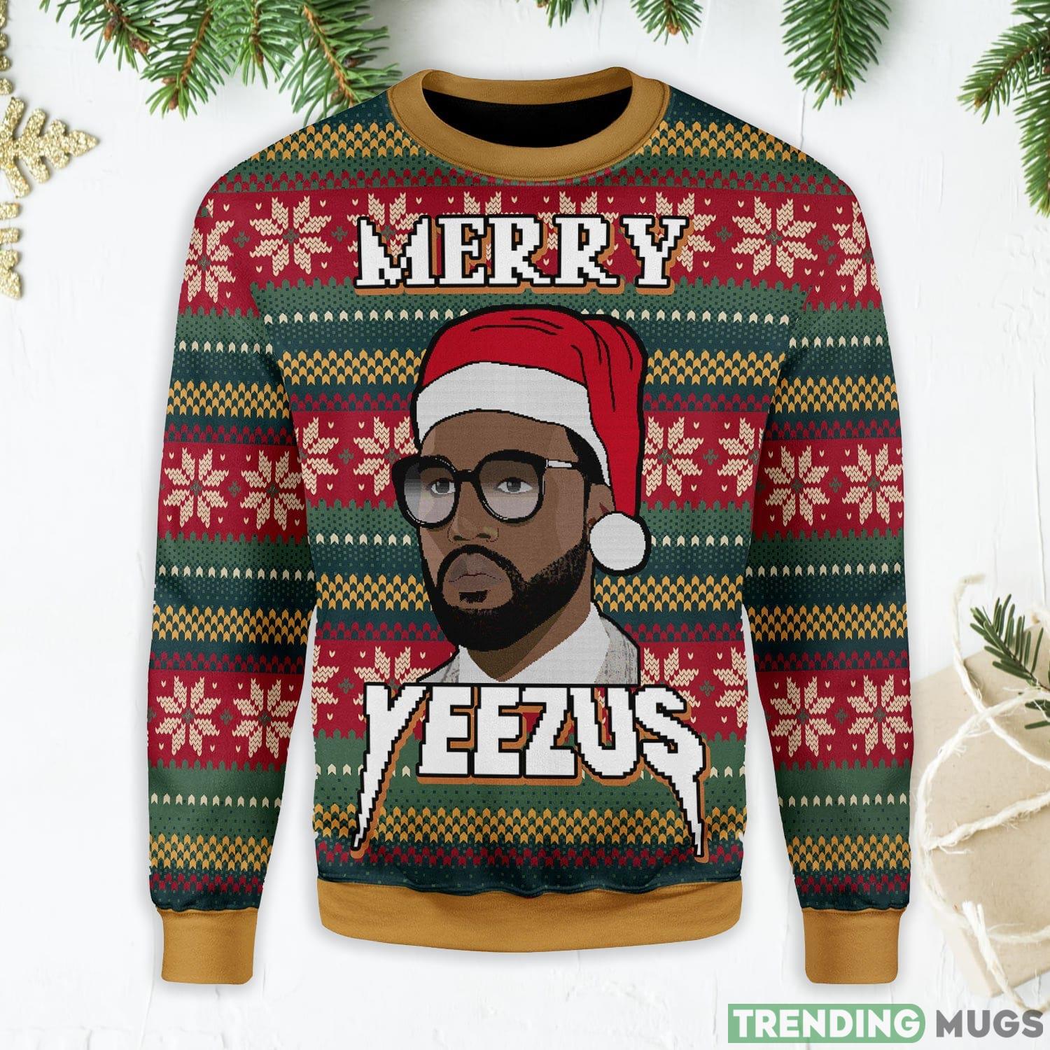 Merry Yeezus Meme Ugly Christmas Sweater Product Photo 1 Merry Yeezus Meme Ugly Christmas Sweater Product Photo 1