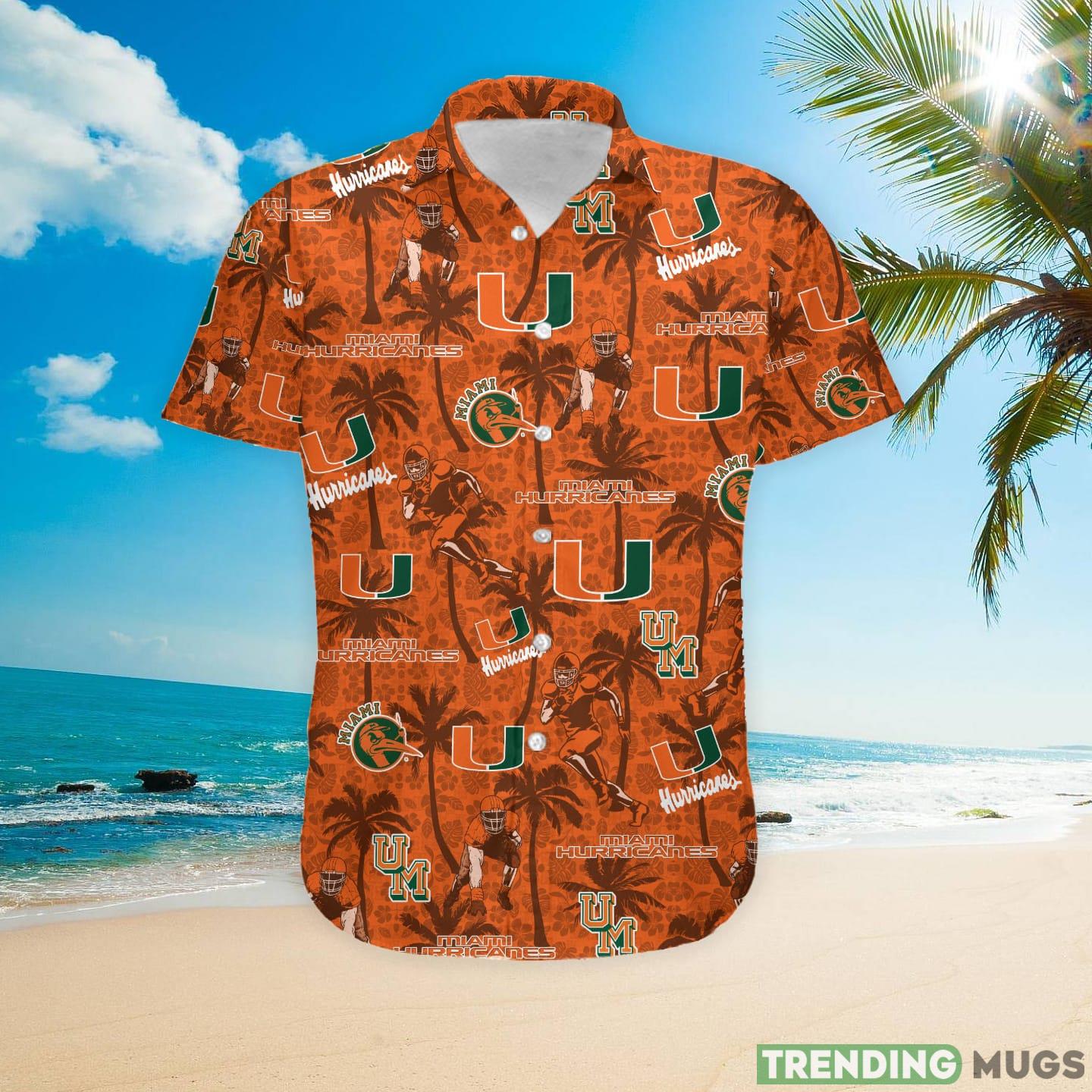 Miami Hurricanes Custom Name Tropical Beach Coconut Tree Hawaiian Shirt Hawaiian Shirt Miami Hurricanes Custom Name Tropical Beach Coconut Tree Hawaiian Shirt Hawaiian Shirt