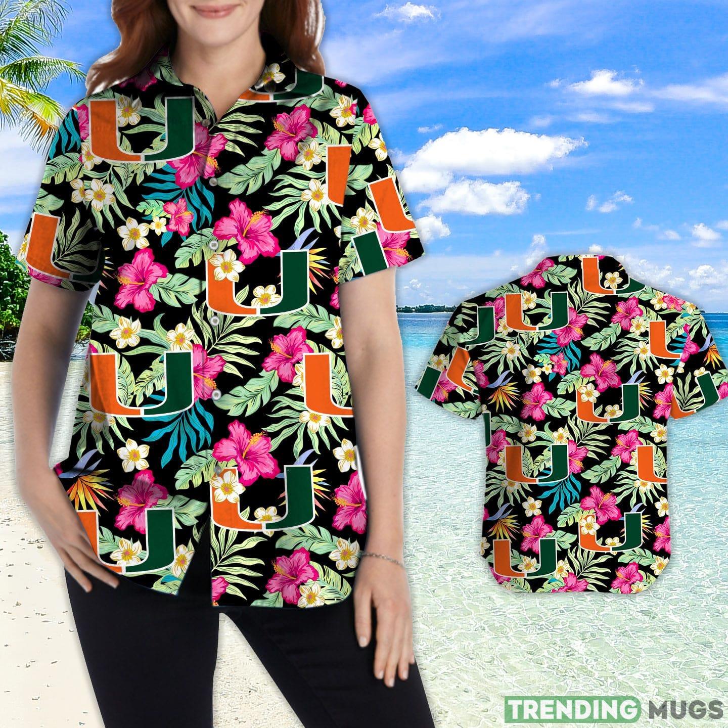 Miami Hurricanes Hibiscus Hawaiian Shirt For Fans Hawaiian Shirt Miami Hurricanes Hibiscus Hawaiian Shirt For Fans Hawaiian Shirt