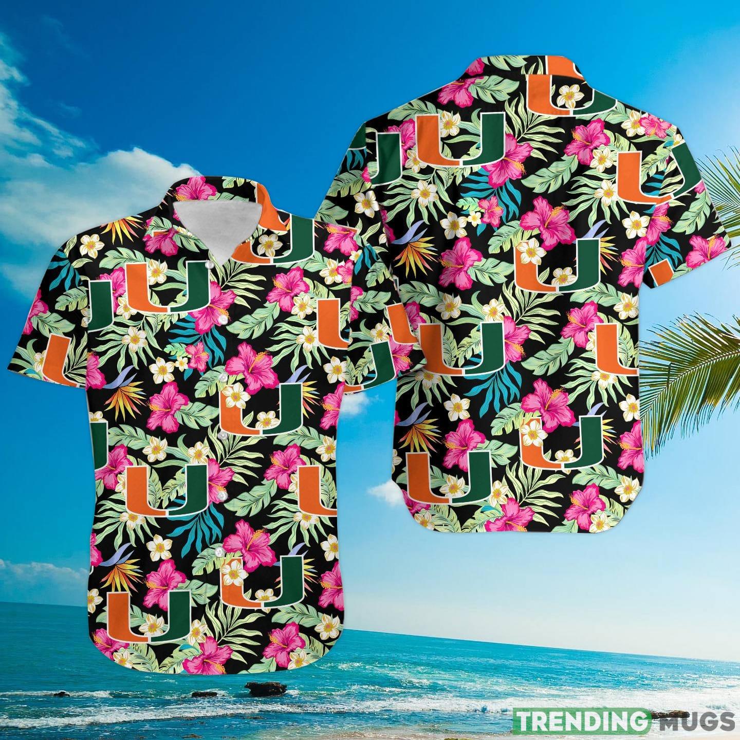 Miami Hurricanes Hibiscus Hawaiian Shirt For Fans Hawaiian Shirt Miami Hurricanes Hibiscus Hawaiian Shirt For Fans Hawaiian Shirt