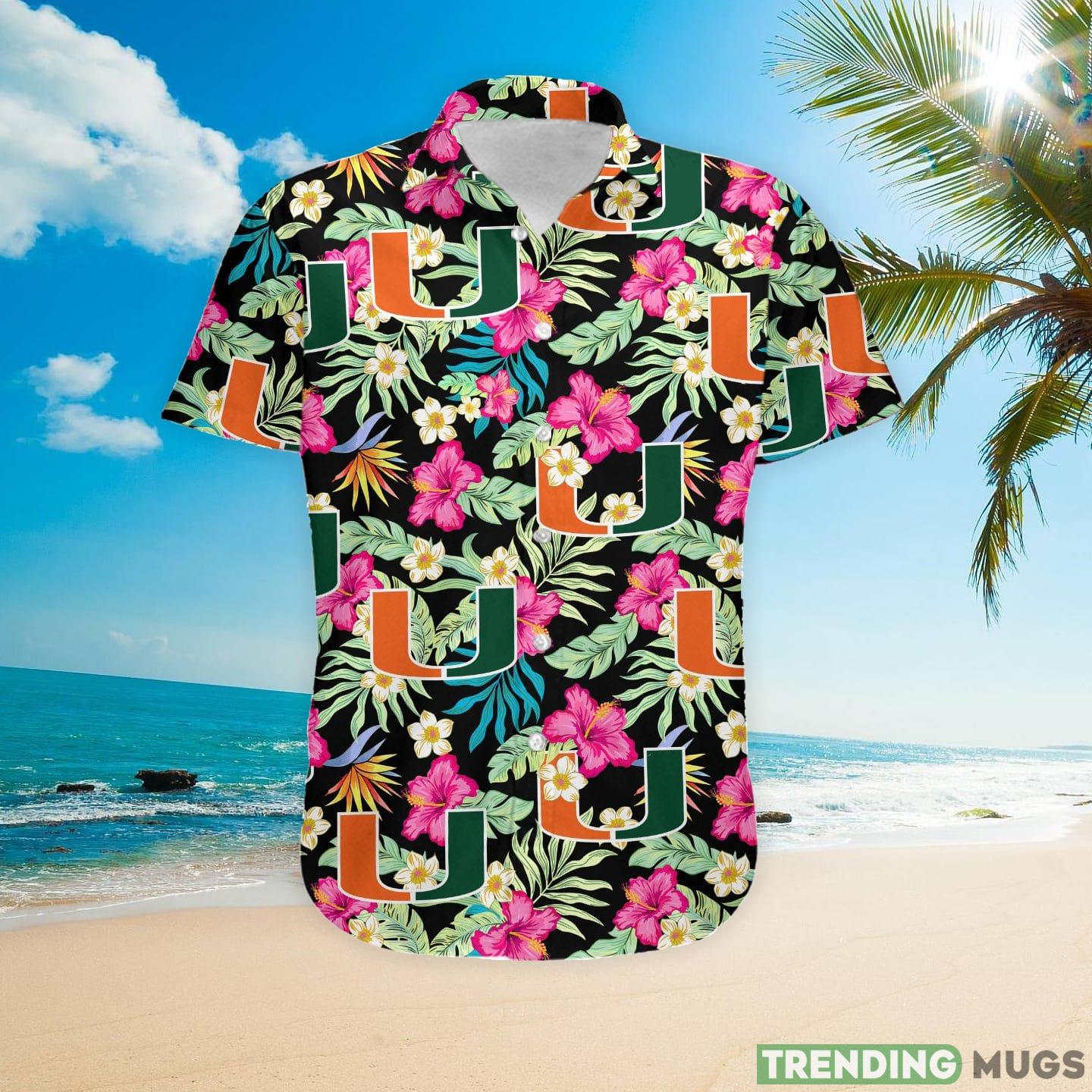 Miami Hurricanes Hibiscus Hawaiian Shirt For Fans Hawaiian Shirt Miami Hurricanes Hibiscus Hawaiian Shirt For Fans Hawaiian Shirt