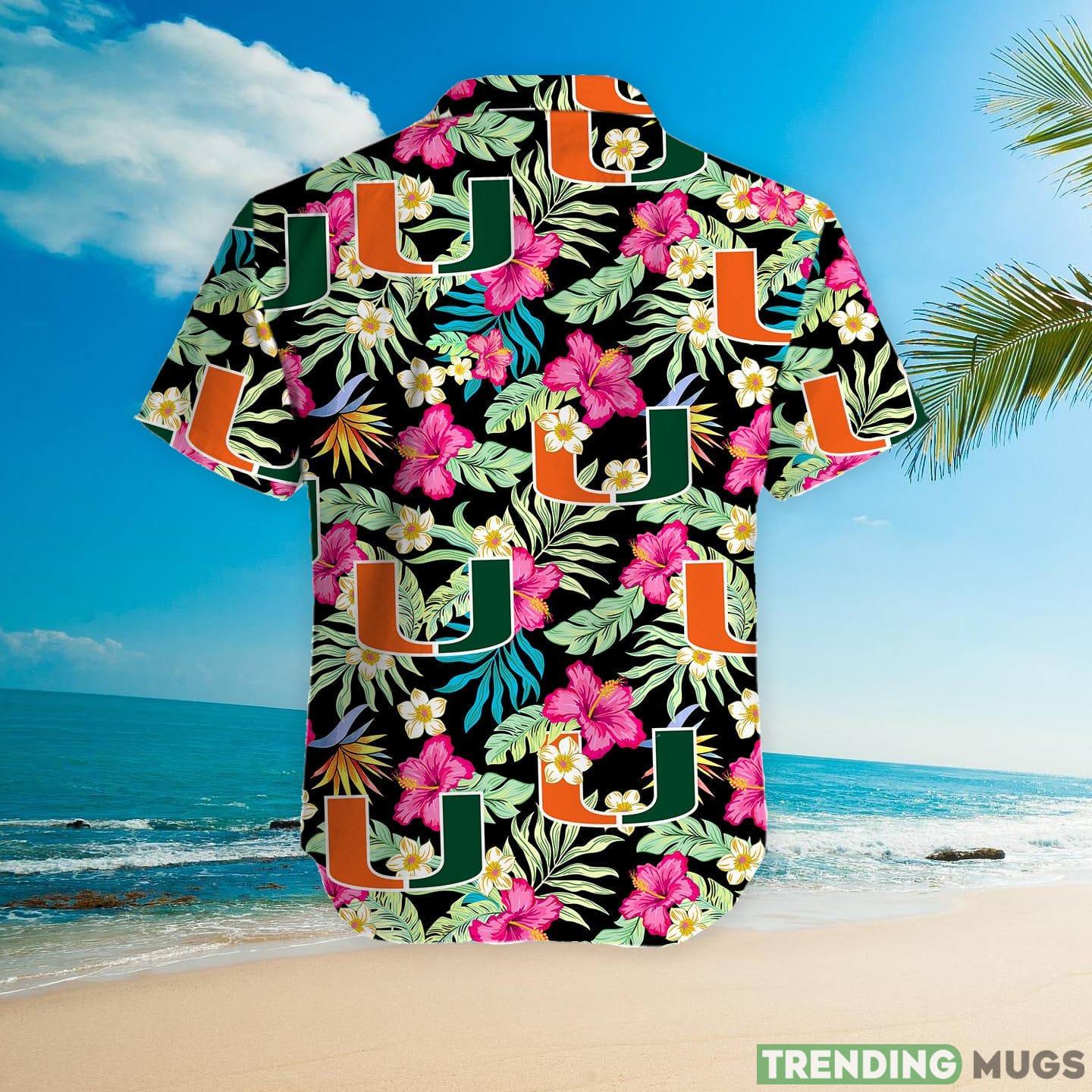 Miami Hurricanes Hibiscus Hawaiian Shirt For Fans Hawaiian Shirt Miami Hurricanes Hibiscus Hawaiian Shirt For Fans Hawaiian Shirt