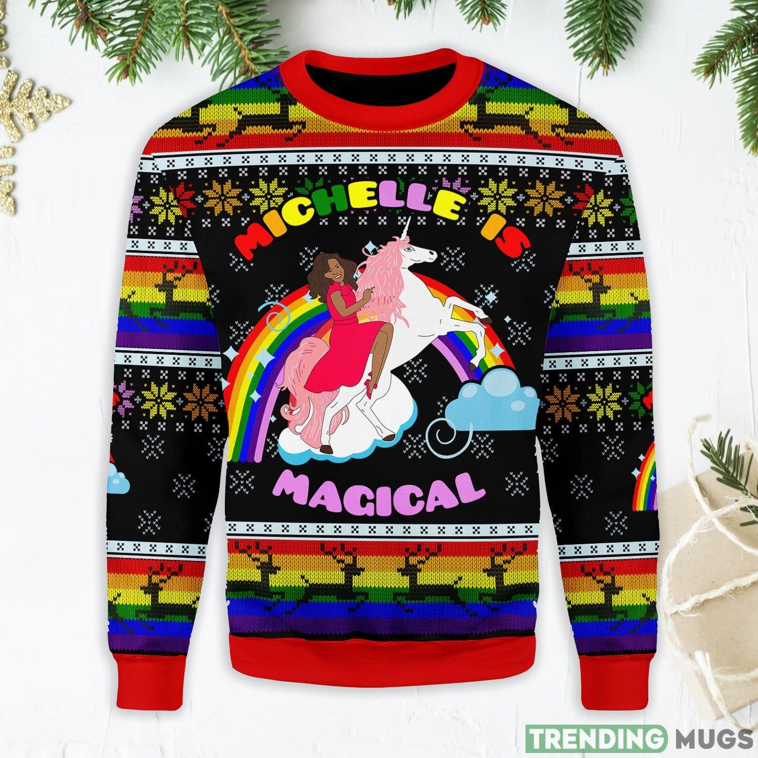 Michelle Is Magical Ugly Christmas Sweater Product Photo 1 Michelle Is Magical Ugly Christmas Sweater Product Photo 1