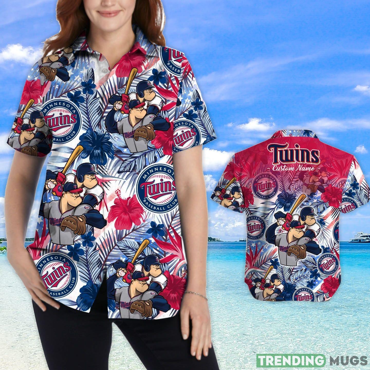 Minnesota Twins Tropical Floral Custom Name Aloha Hawaiian Shirt Hawaiian Shirt Minnesota Twins Tropical Floral Custom Name Aloha Hawaiian Shirt Hawaiian Shirt