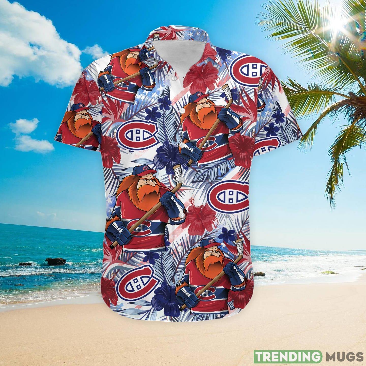 Montreal Canadiens Tropical Floral Custom Name Aloha Hawaiian Shirt Hawaiian Shirt Montreal Canadiens Tropical Floral Custom Name Aloha Hawaiian Shirt Hawaiian Shirt