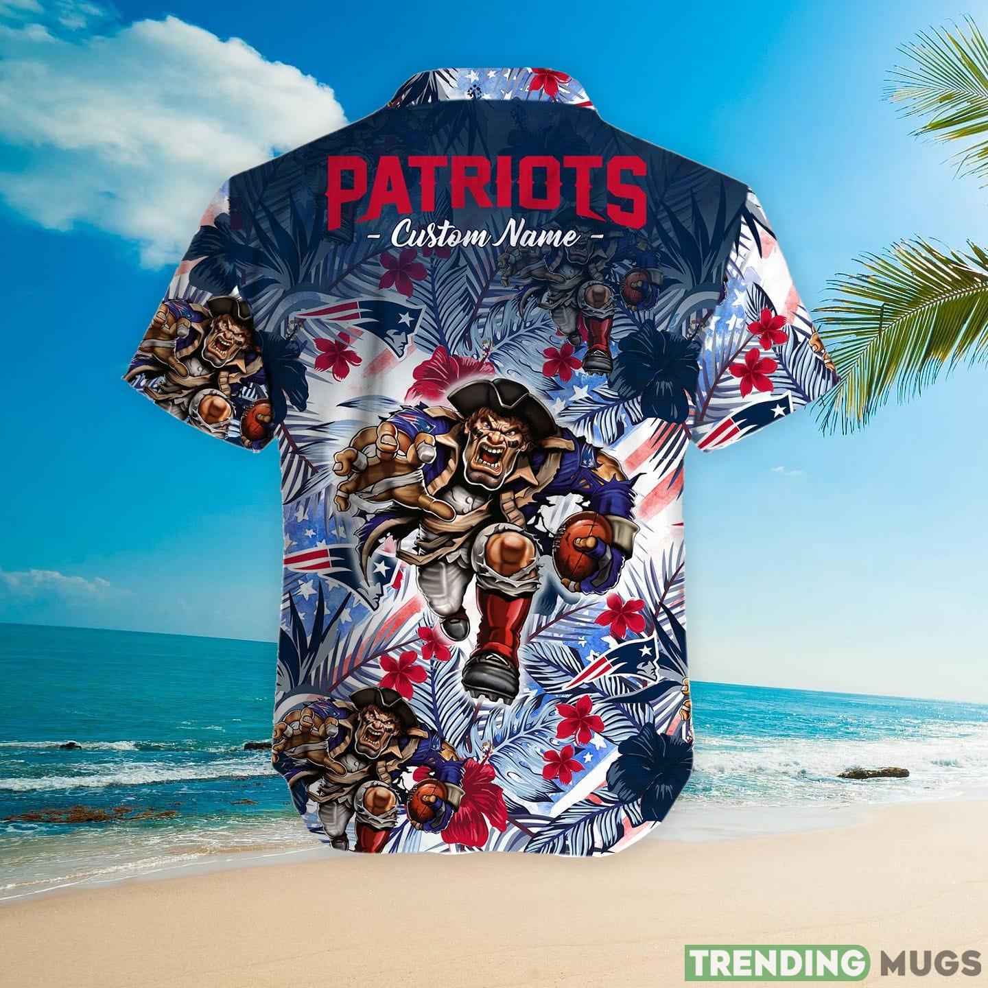 New England Patriots Tropical Floral Custom Name Aloha Hawaiian Shirt Hawaiian Shirt New England Patriots Tropical Floral Custom Name Aloha Hawaiian Shirt Hawaiian Shirt
