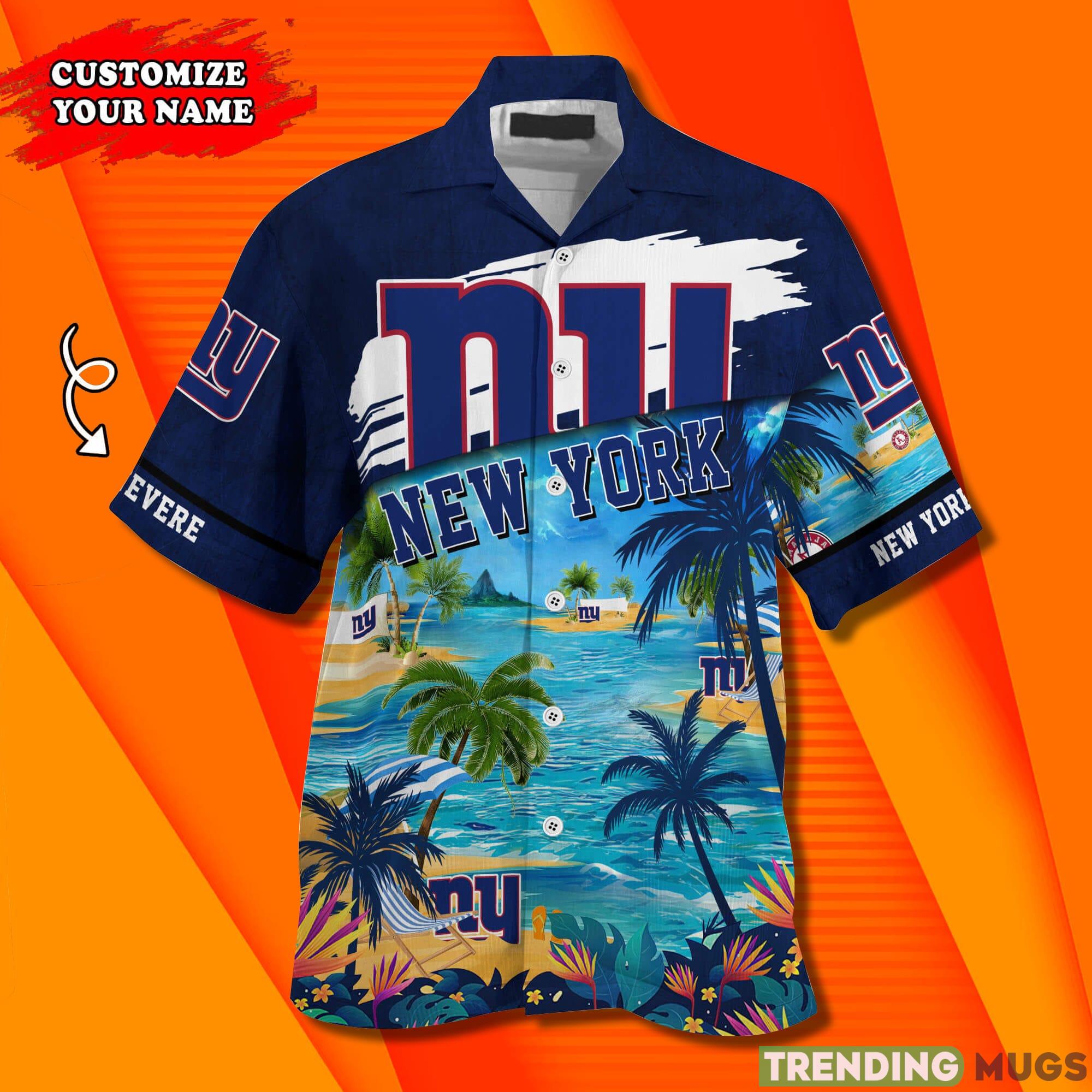 New York Giants NFL Trending Custom Name Short Sleeves Hawaiian Shirt Hawaiian Shirt New York Giants NFL Trending Custom Name Short Sleeves Hawaiian Shirt Hawaiian Shirt