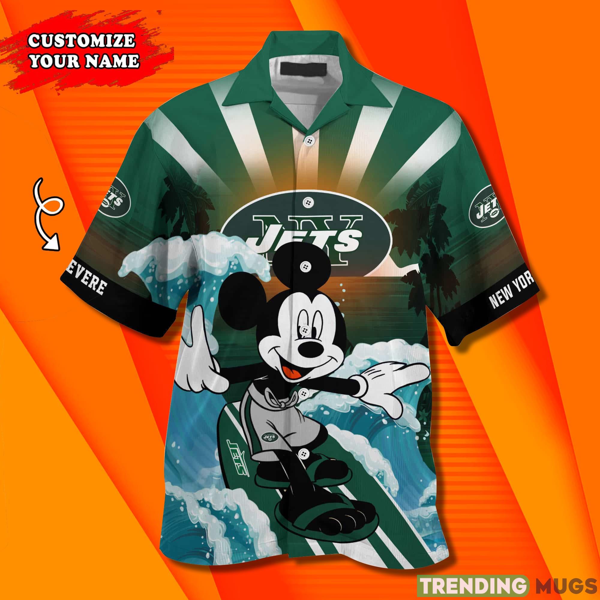 New York Jets NFL Custom Name Hawaiian Shirt Hawaiian Shirt New York Jets NFL Custom Name Hawaiian Shirt Hawaiian Shirt