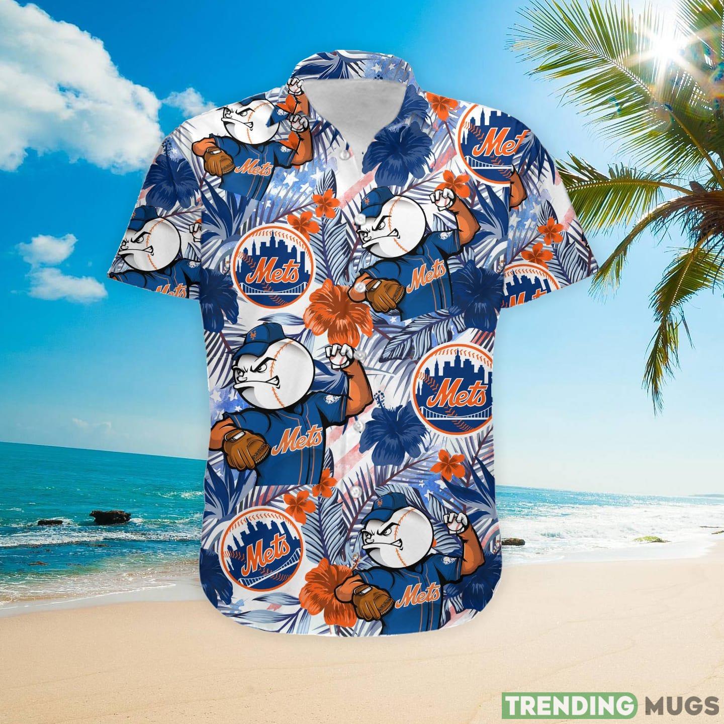 New York Mets Tropical Floral Custom Name Aloha Hawaiian Shirt Hawaiian Shirt New York Mets Tropical Floral Custom Name Aloha Hawaiian Shirt Hawaiian Shirt