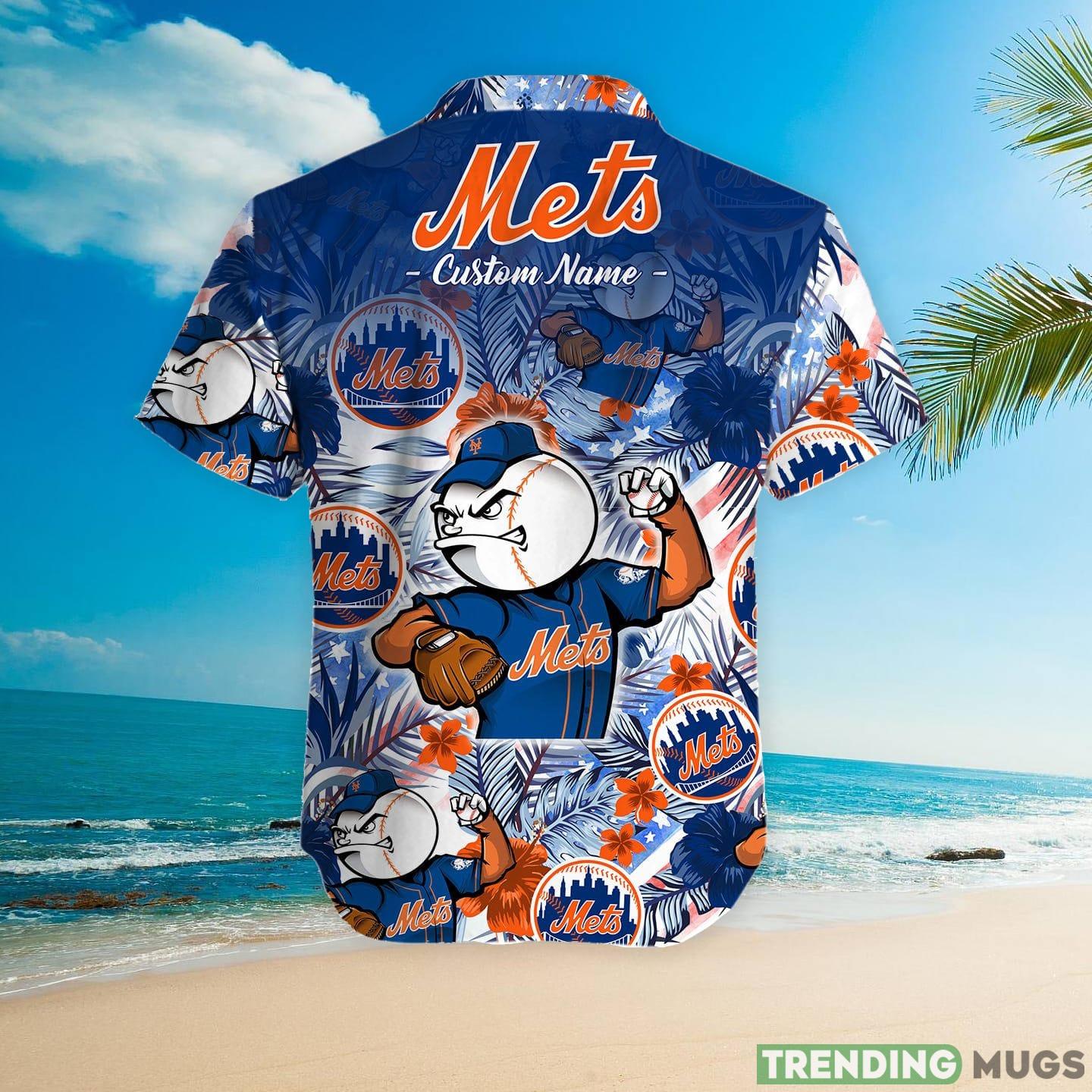 New York Mets Tropical Floral Custom Name Aloha Hawaiian Shirt Hawaiian Shirt New York Mets Tropical Floral Custom Name Aloha Hawaiian Shirt Hawaiian Shirt