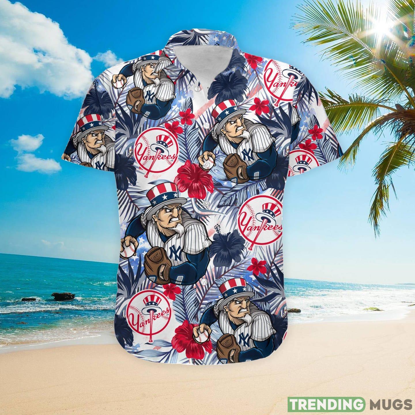 New York Yankees Tropical Floral Custom Name Aloha Hawaiian Shirt Hawaiian Shirt New York Yankees Tropical Floral Custom Name Aloha Hawaiian Shirt Hawaiian Shirt