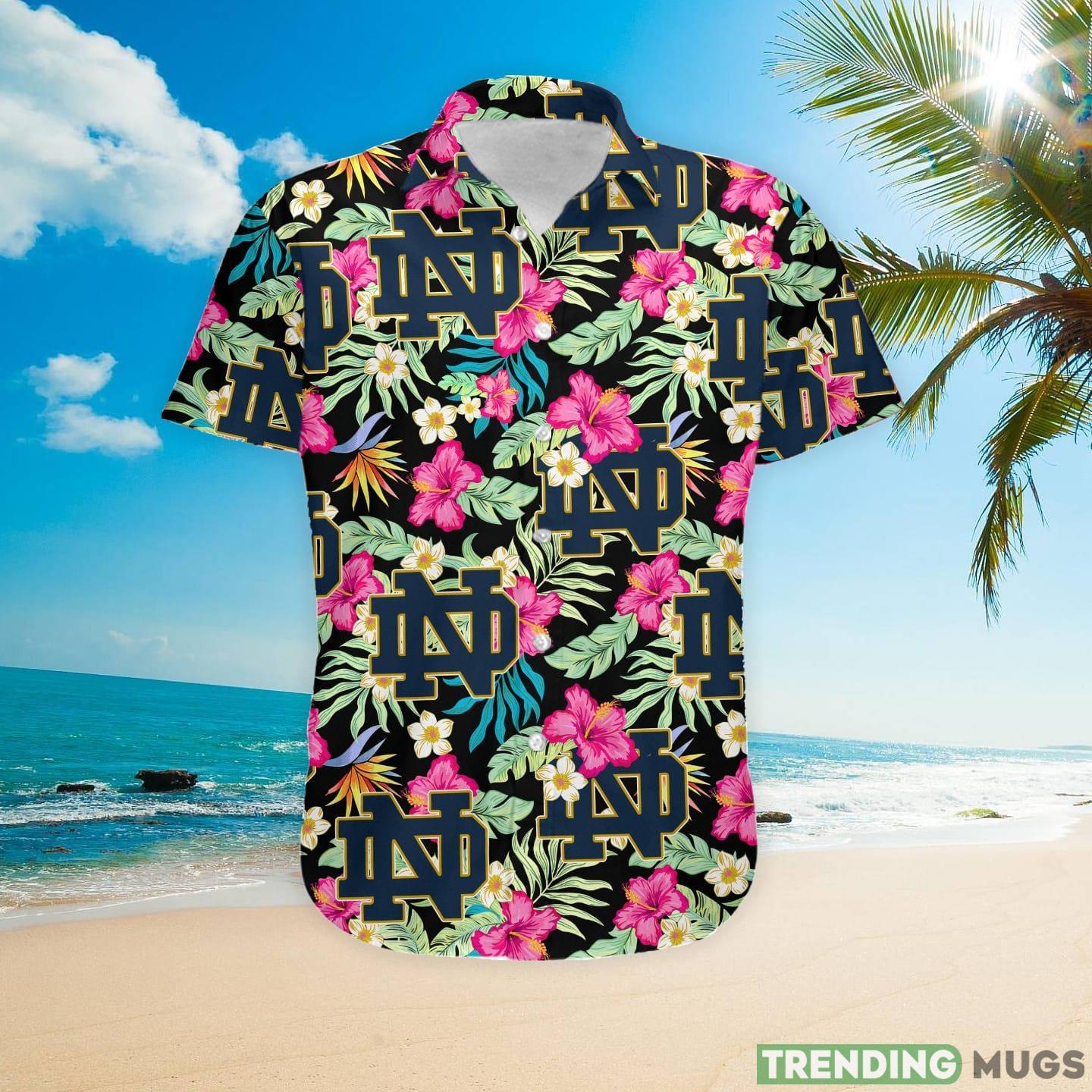Notre Dame Fighting Irish Hibiscus Hawaiian Shirt For Fans Hawaiian Shirt Notre Dame Fighting Irish Hibiscus Hawaiian Shirt For Fans Hawaiian Shirt