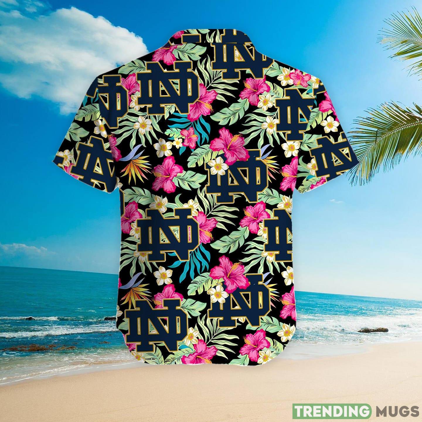 Notre Dame Fighting Irish Hibiscus Hawaiian Shirt For Fans Hawaiian Shirt Notre Dame Fighting Irish Hibiscus Hawaiian Shirt For Fans Hawaiian Shirt