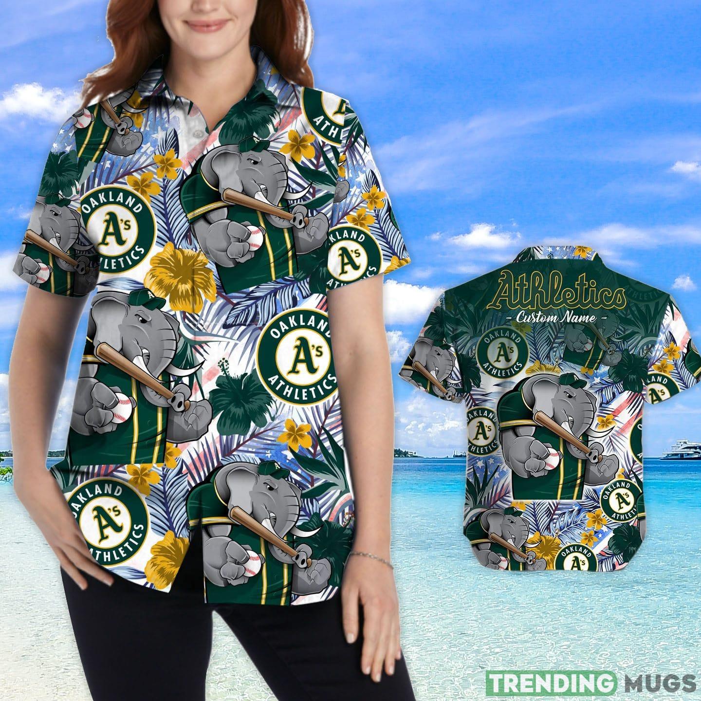 Oakland Athletics Tropical Floral Custom Name Aloha Hawaiian Shirt Hawaiian Shirt Oakland Athletics Tropical Floral Custom Name Aloha Hawaiian Shirt Hawaiian Shirt