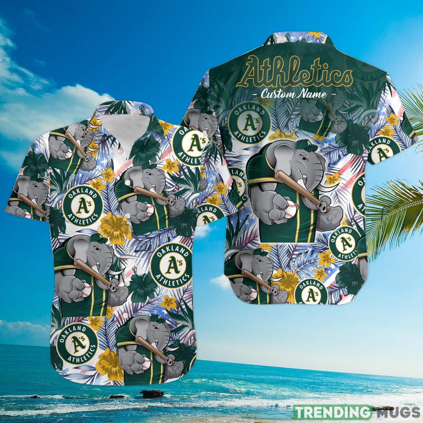 Oakland Athletics Tropical Floral Custom Name Aloha Hawaiian Shirt Hawaiian Shirt Oakland Athletics Tropical Floral Custom Name Aloha Hawaiian Shirt Hawaiian Shirt