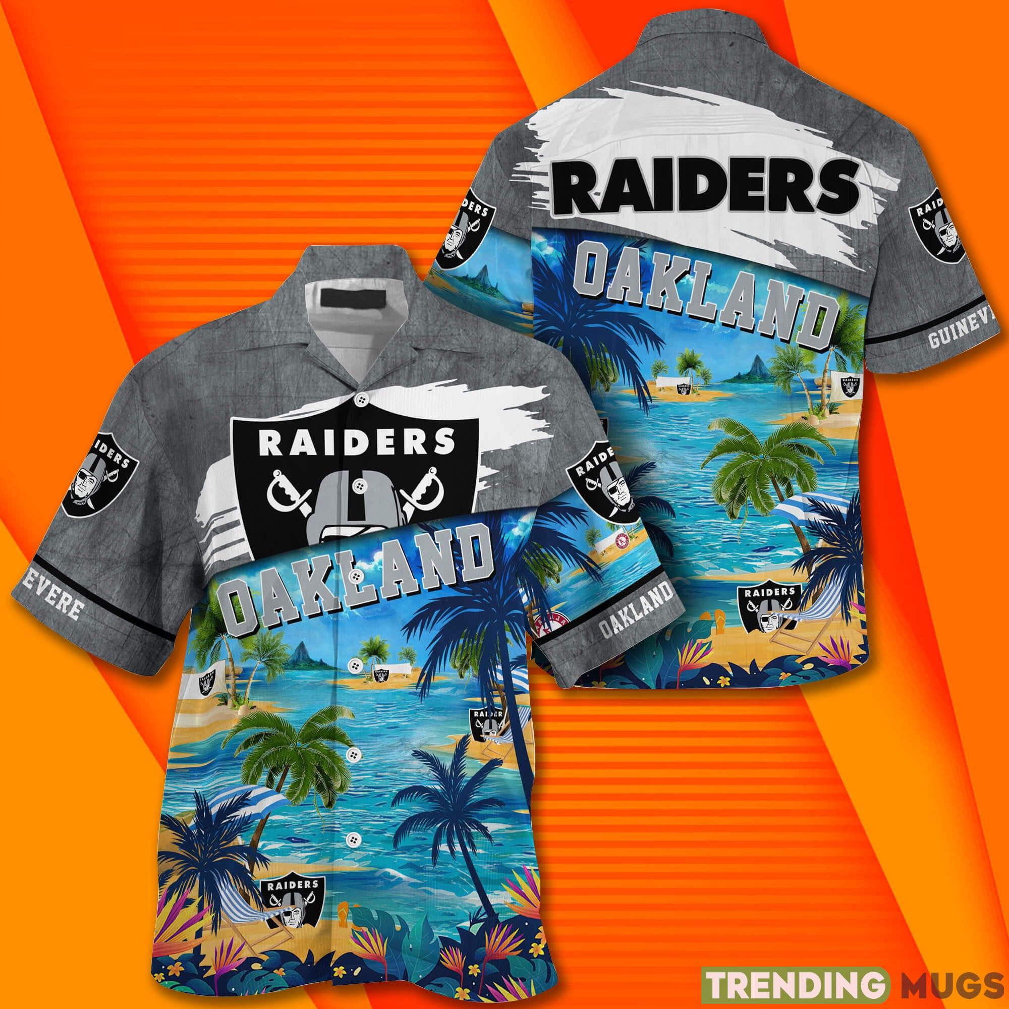 Oakland Raiders NFL Custom Name Hawaiian Shirt Summer Shirt Hawaiian Shirt Oakland Raiders NFL Custom Name Hawaiian Shirt Summer Shirt Hawaiian Shirt