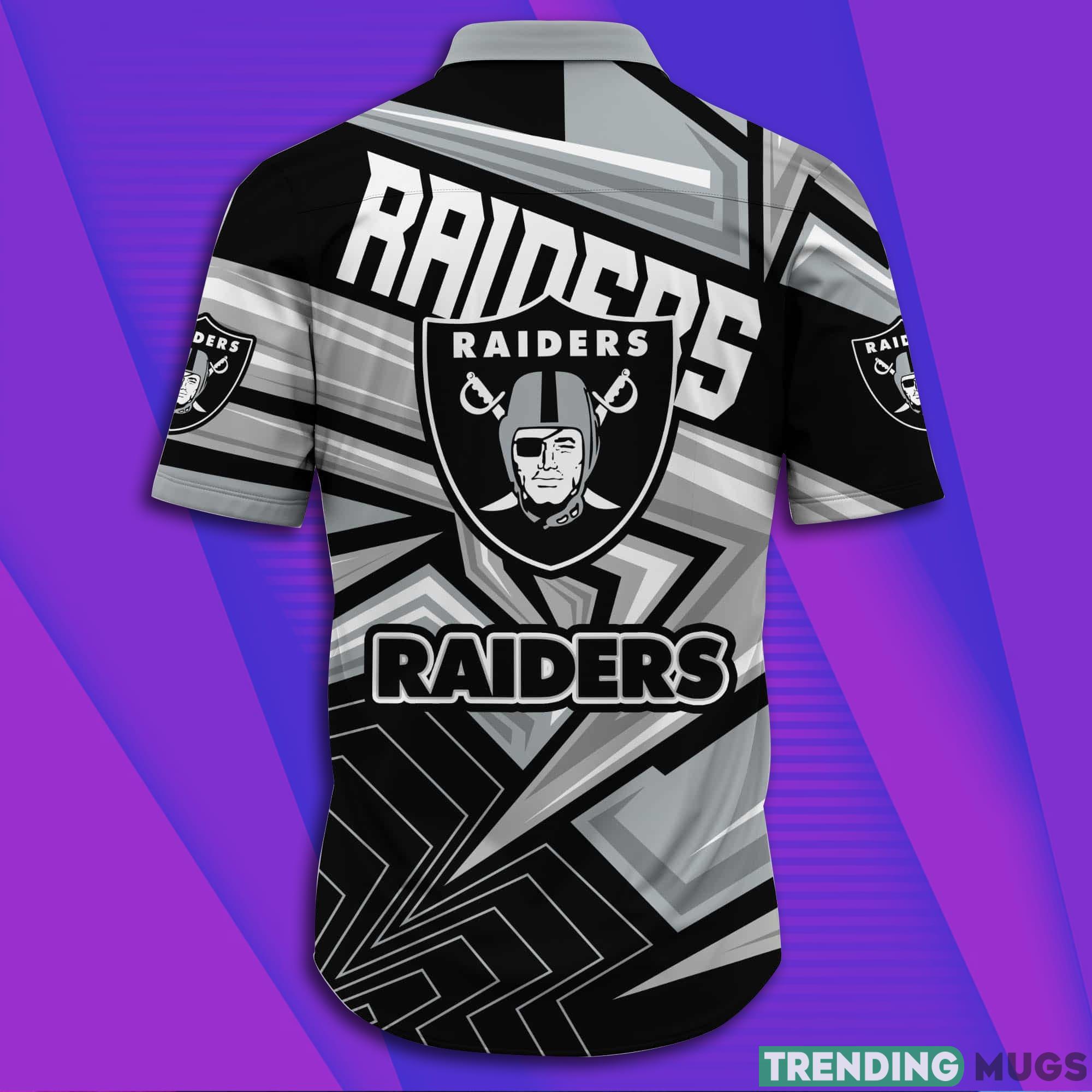 Oakland Raiders NFL Full Print Short Sleeves Hawaiian Shirt Hawaiian Shirt Oakland Raiders NFL Full Print Short Sleeves Hawaiian Shirt Hawaiian Shirt