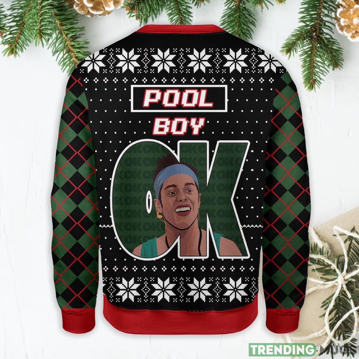 OK Pool Boy Ugly Christmas Sweater Sweater OK Pool Boy Ugly Christmas Sweater Sweater