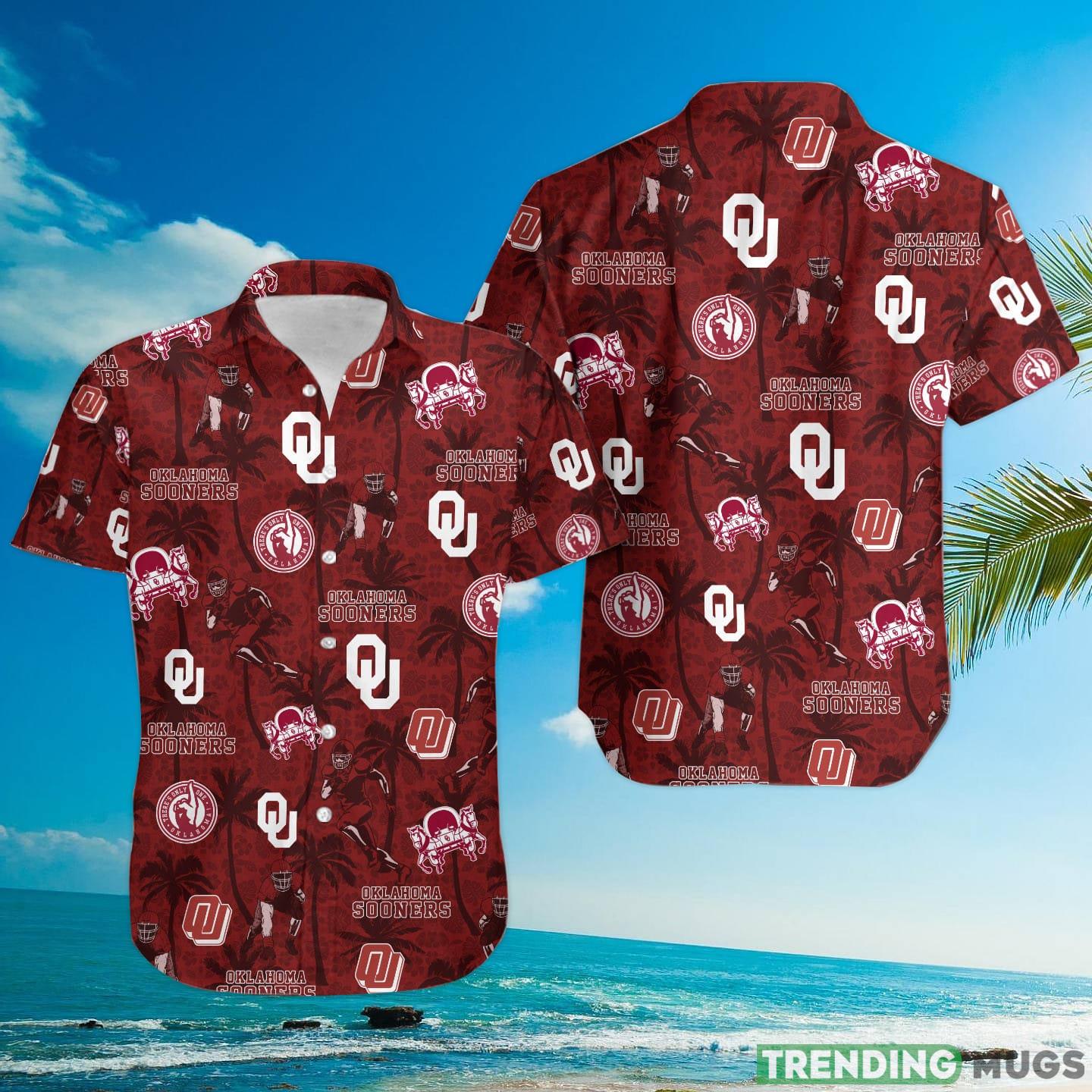 Oklahoma Sooners Custom Name Tropical Beach Coconut Tree Hawaiian Shirt Hawaiian Shirt Oklahoma Sooners Custom Name Tropical Beach Coconut Tree Hawaiian Shirt Hawaiian Shirt