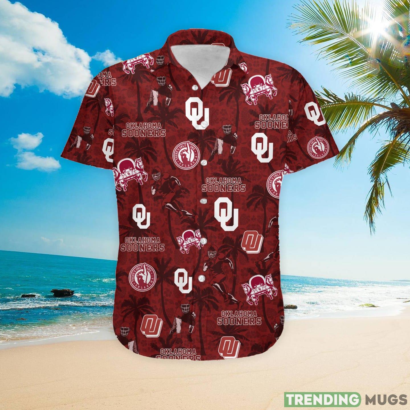 Oklahoma Sooners Custom Name Tropical Beach Coconut Tree Hawaiian Shirt Hawaiian Shirt Oklahoma Sooners Custom Name Tropical Beach Coconut Tree Hawaiian Shirt Hawaiian Shirt