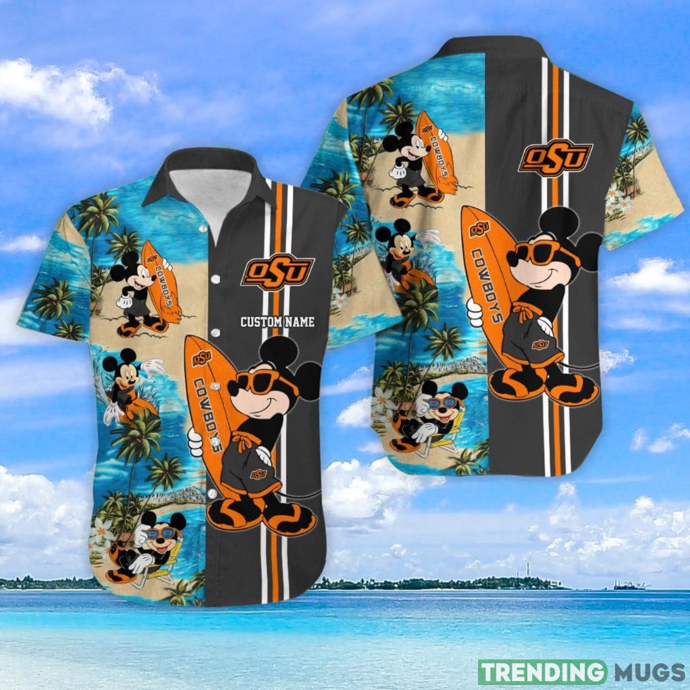 Oklahoma State Cowboys Mickey Surfing Lover Custom Name Hawaiian Shirt Hawaiian Shirt Oklahoma State Cowboys Mickey Surfing Lover Custom Name Hawaiian Shirt Hawaiian Shirt