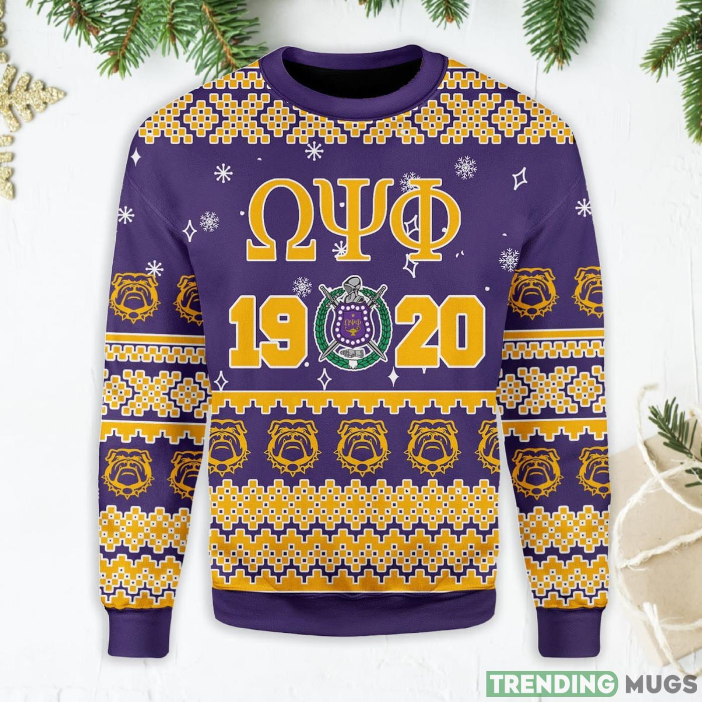 Omega Psi Phi Ugly Christmas Sweater Product Photo 1 Omega Psi Phi Ugly Christmas Sweater Product Photo 1