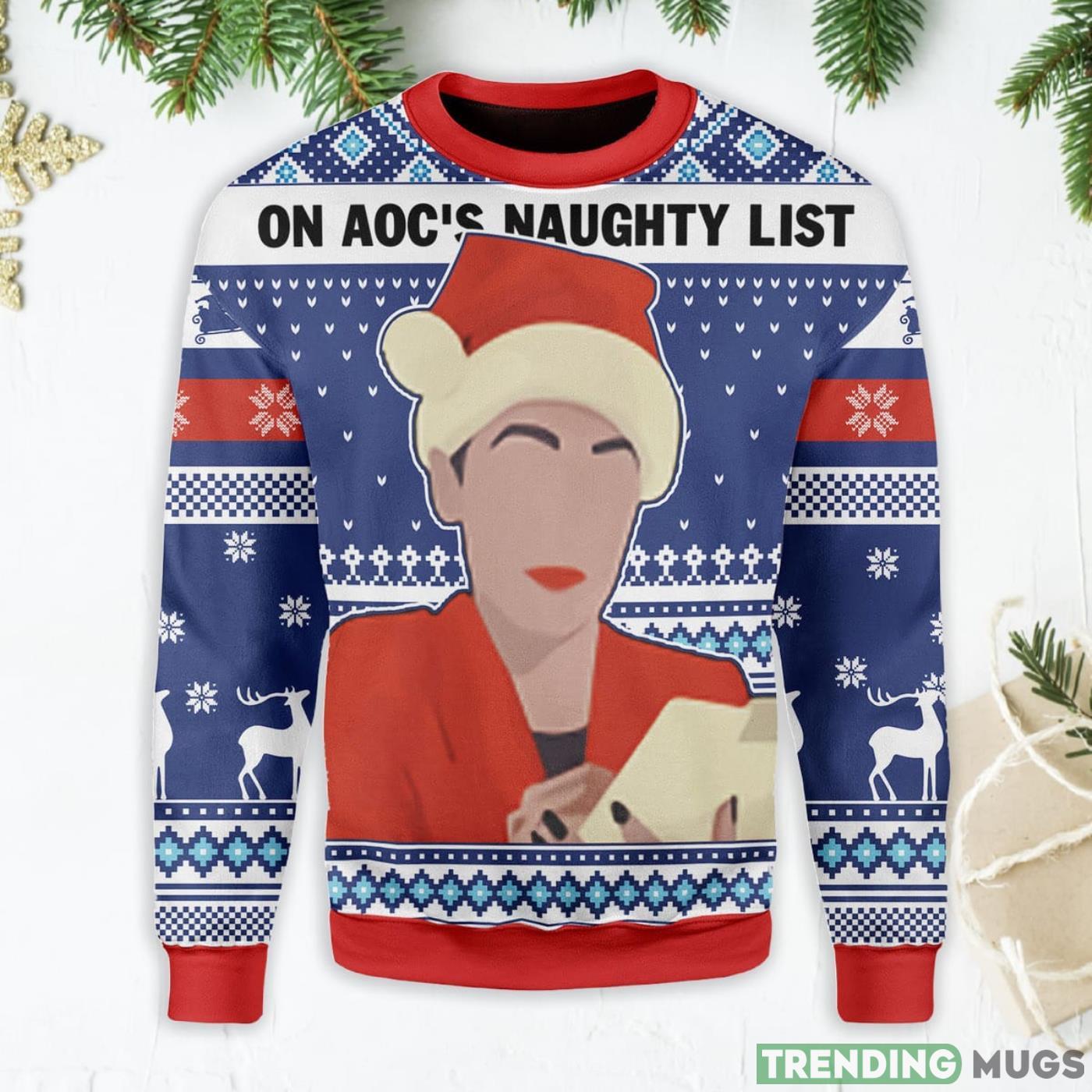 On AOC's Naughty List Ugly Christmas Sweater Product Photo 1 On AOC's Naughty List Ugly Christmas Sweater Product Photo 1