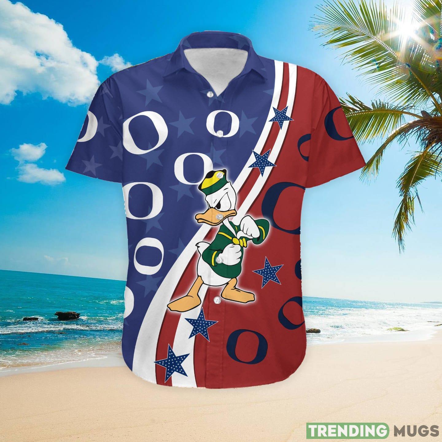 Oregon Ducks American Flag Custom Name Hawaiian Shirt Hawaiian Shirt Oregon Ducks American Flag Custom Name Hawaiian Shirt Hawaiian Shirt