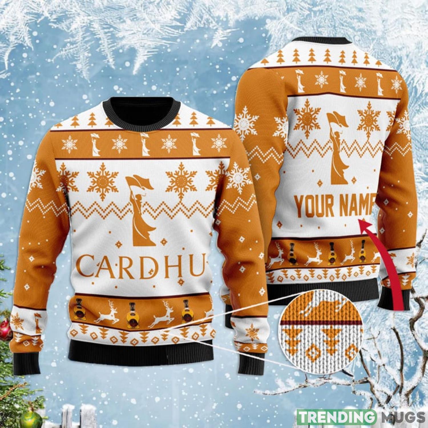 Personalized Name Cardhu Whiskey Ugly Sweater Product Photo 1 Personalized Name Cardhu Whiskey Ugly Sweater Product Photo 1