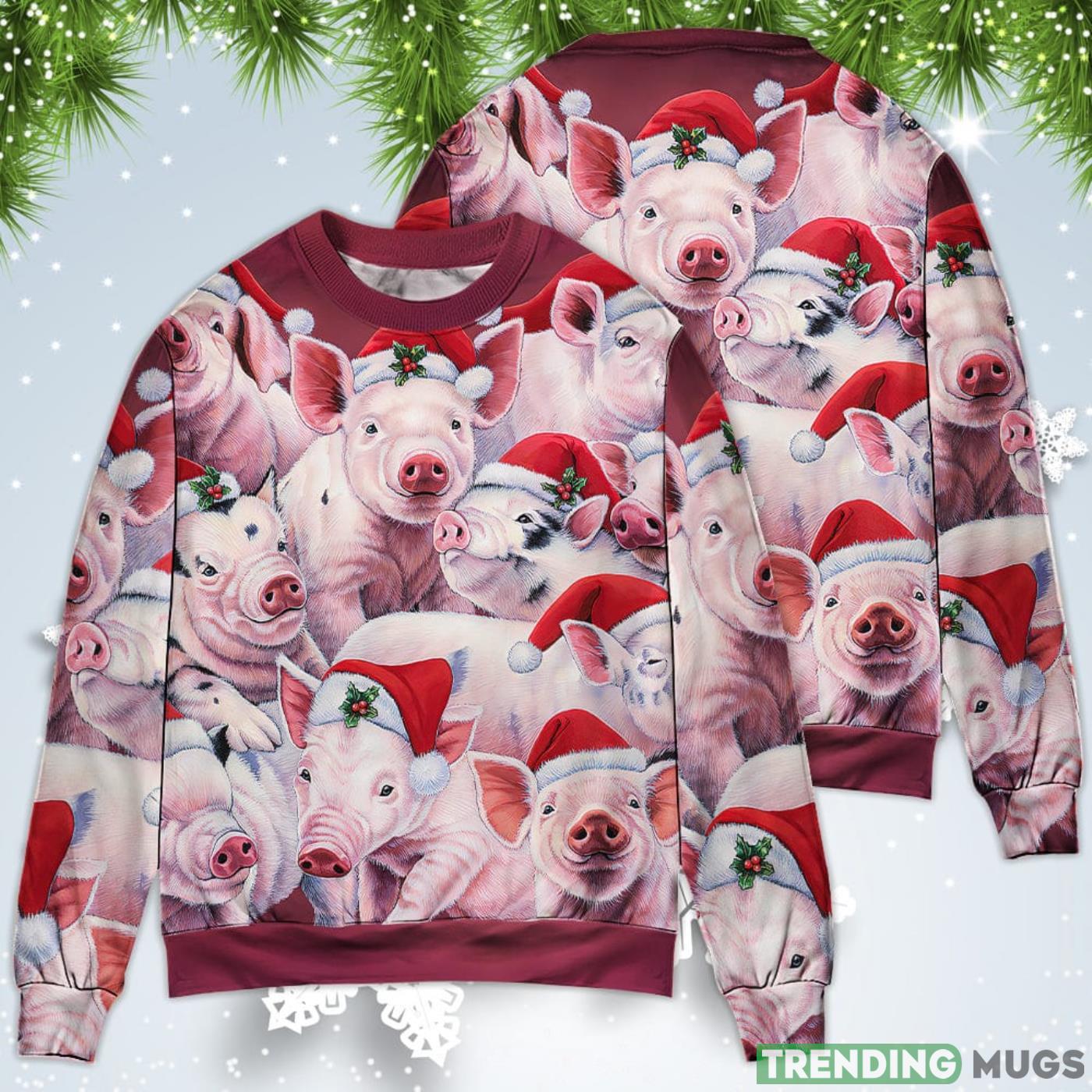 Piggies Funny Xmas Is Coming Art Style Christmas Sweatshirt Sweater Sweater Piggies Funny Xmas Is Coming Art Style Christmas Sweatshirt Sweater Sweater