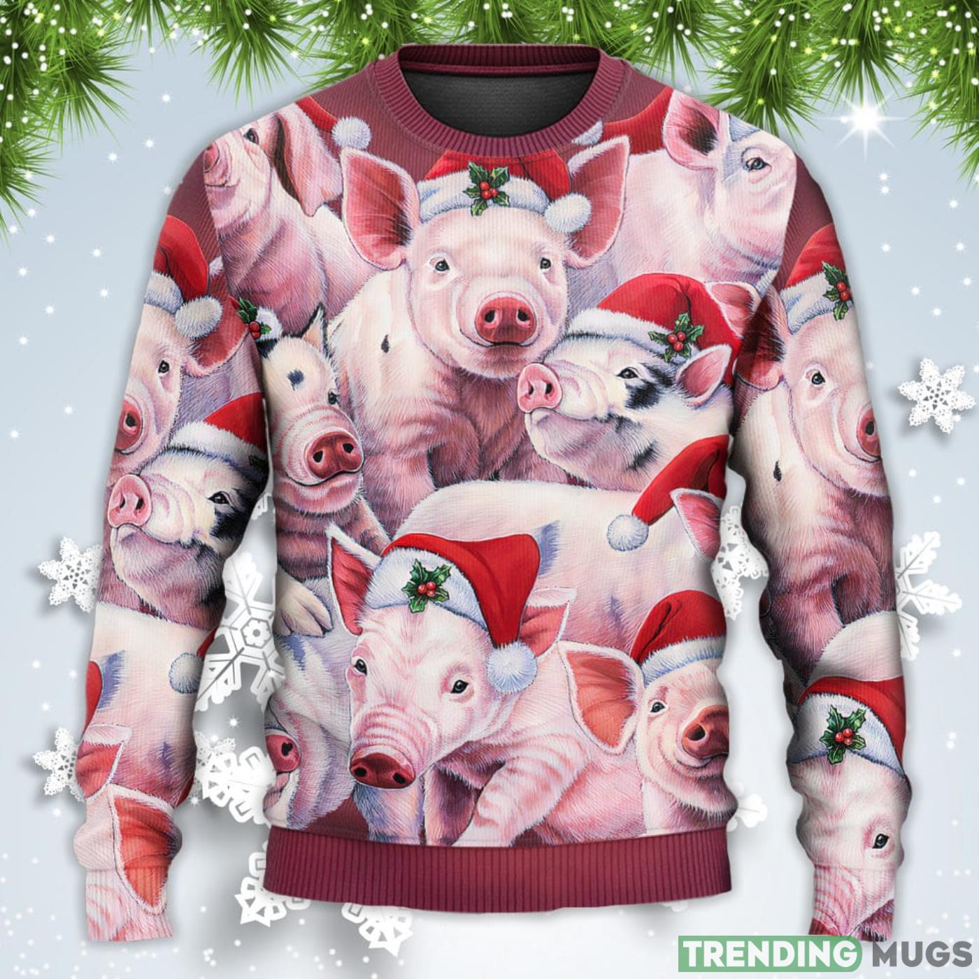 Piggies Funny Xmas Is Coming Art Style Christmas Sweatshirt Sweater Sweater Piggies Funny Xmas Is Coming Art Style Christmas Sweatshirt Sweater Sweater