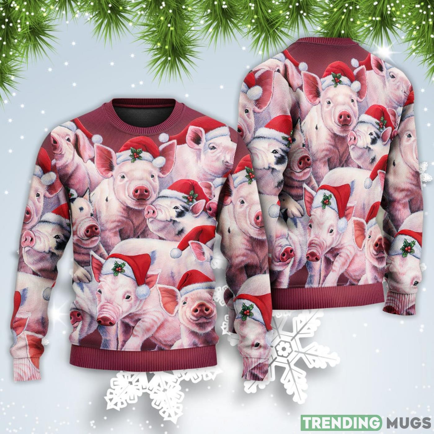 Piggies Funny Xmas Is Coming Art Style Christmas Sweatshirt Sweater Sweater Piggies Funny Xmas Is Coming Art Style Christmas Sweatshirt Sweater Sweater