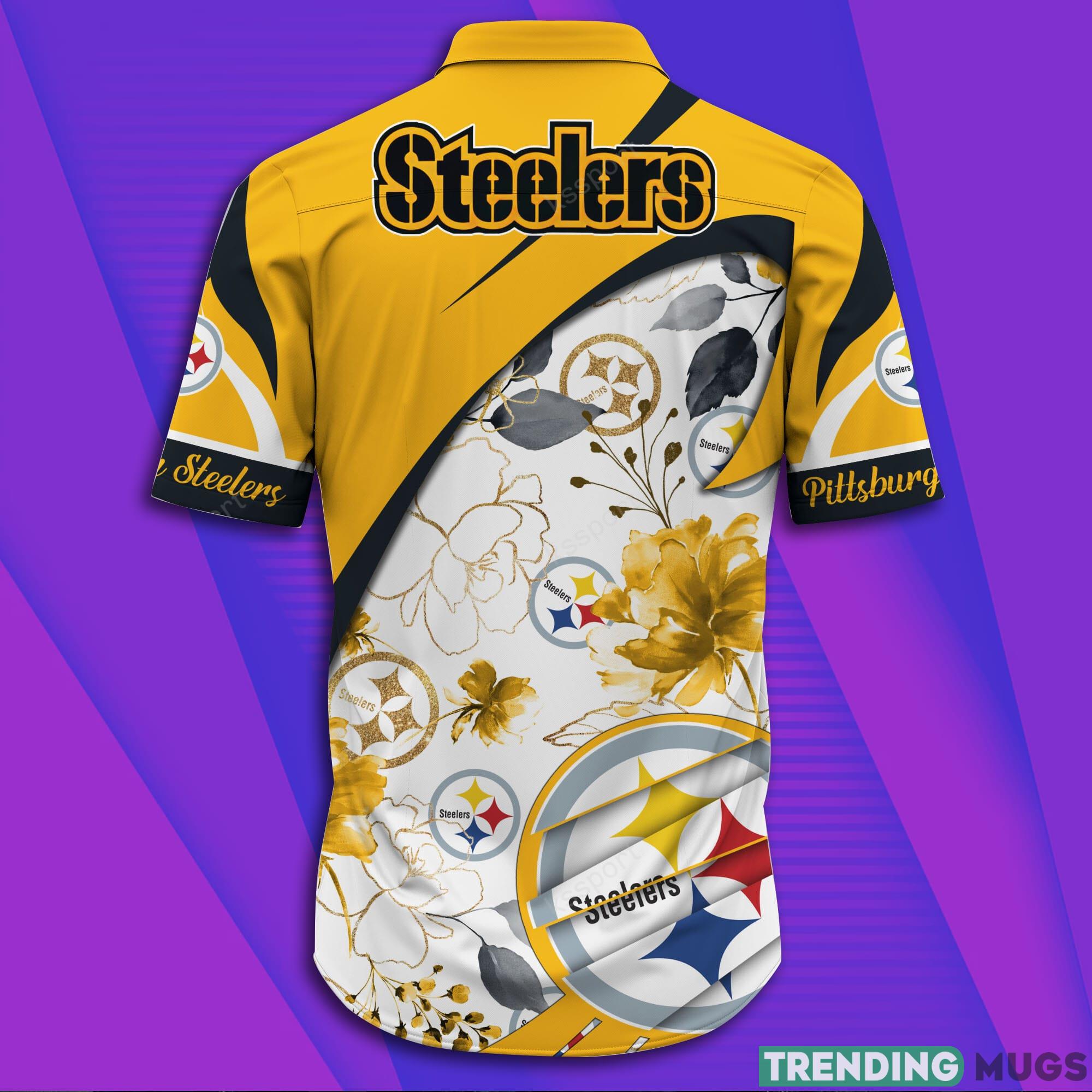 Pittsburgh Steelers NFL And Flowers Short Sleeve Aloha Hawaiian Shirt Hawaiian Shirt Pittsburgh Steelers NFL And Flowers Short Sleeve Aloha Hawaiian Shirt Hawaiian Shirt