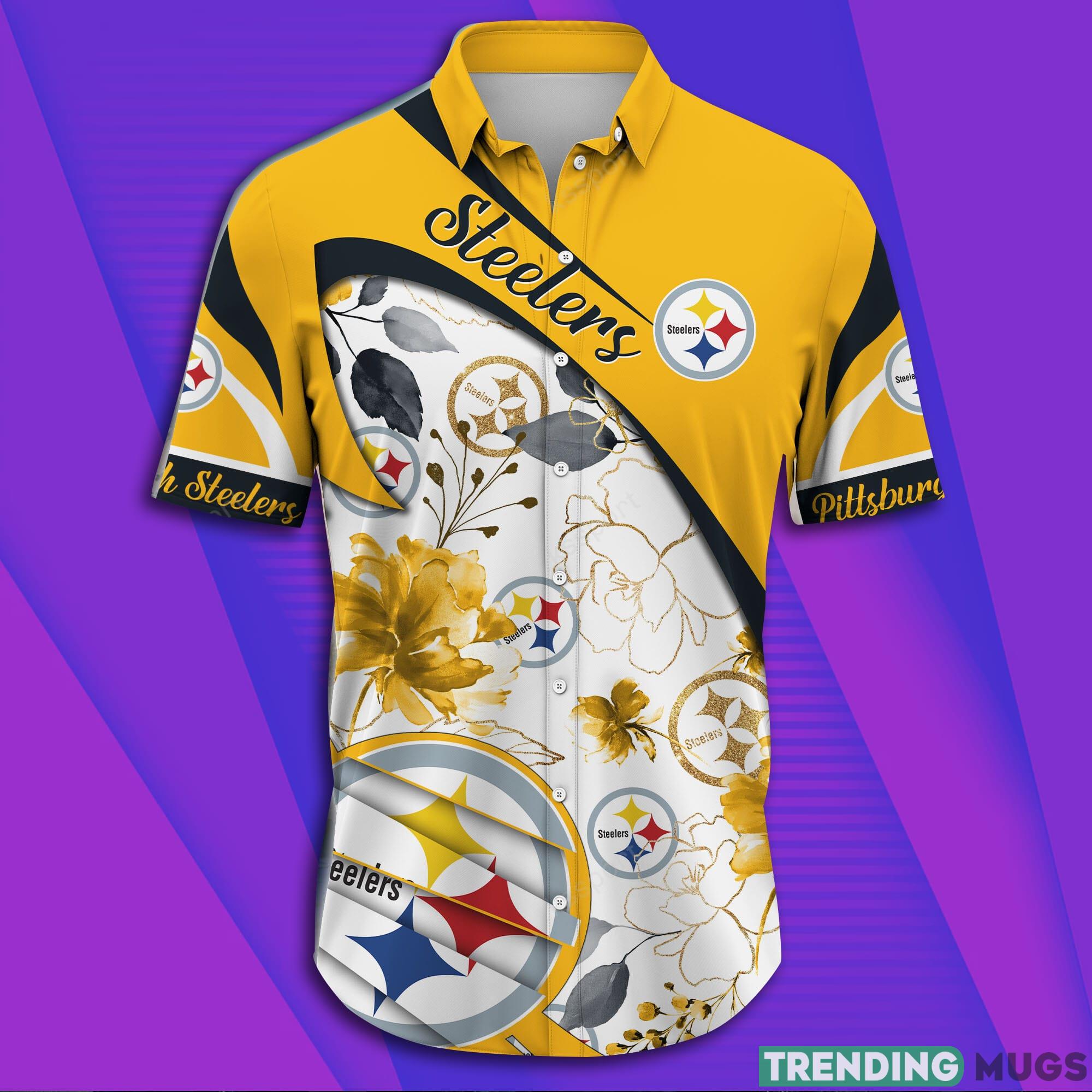 Pittsburgh Steelers NFL And Flowers Short Sleeve Aloha Hawaiian Shirt Hawaiian Shirt Pittsburgh Steelers NFL And Flowers Short Sleeve Aloha Hawaiian Shirt Hawaiian Shirt