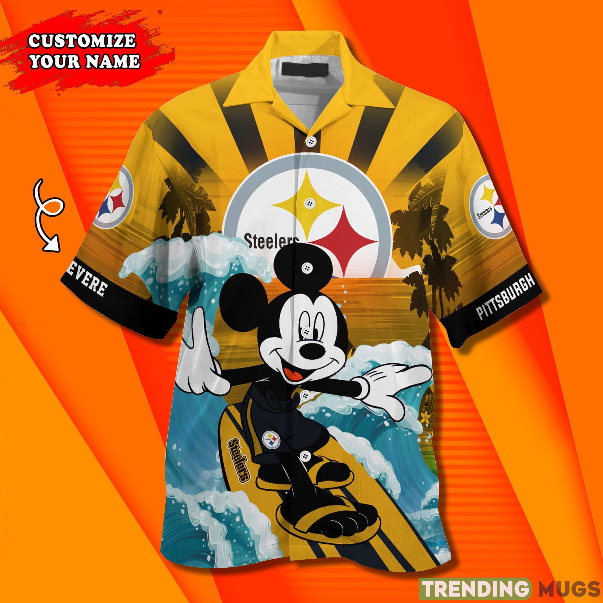Pittsburgh Steelers NFL Custom Name Hawaiian Shirt Hawaiian Shirt Pittsburgh Steelers NFL Custom Name Hawaiian Shirt Hawaiian Shirt