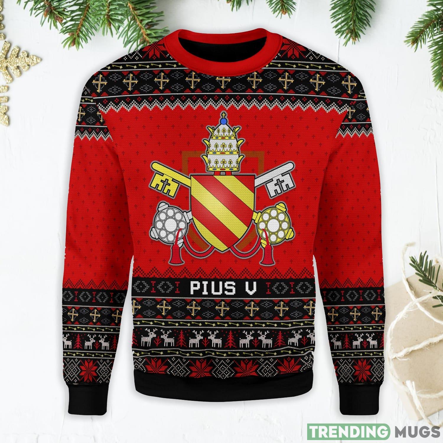 Pope Pius V Ugly Christmas Sweater Product Photo 1