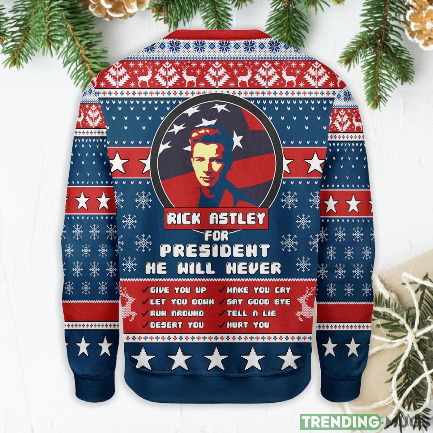 Rick Astley For President 2020 Ugly Christmas Sweater Sweater Rick Astley For President 2020 Ugly Christmas Sweater Sweater
