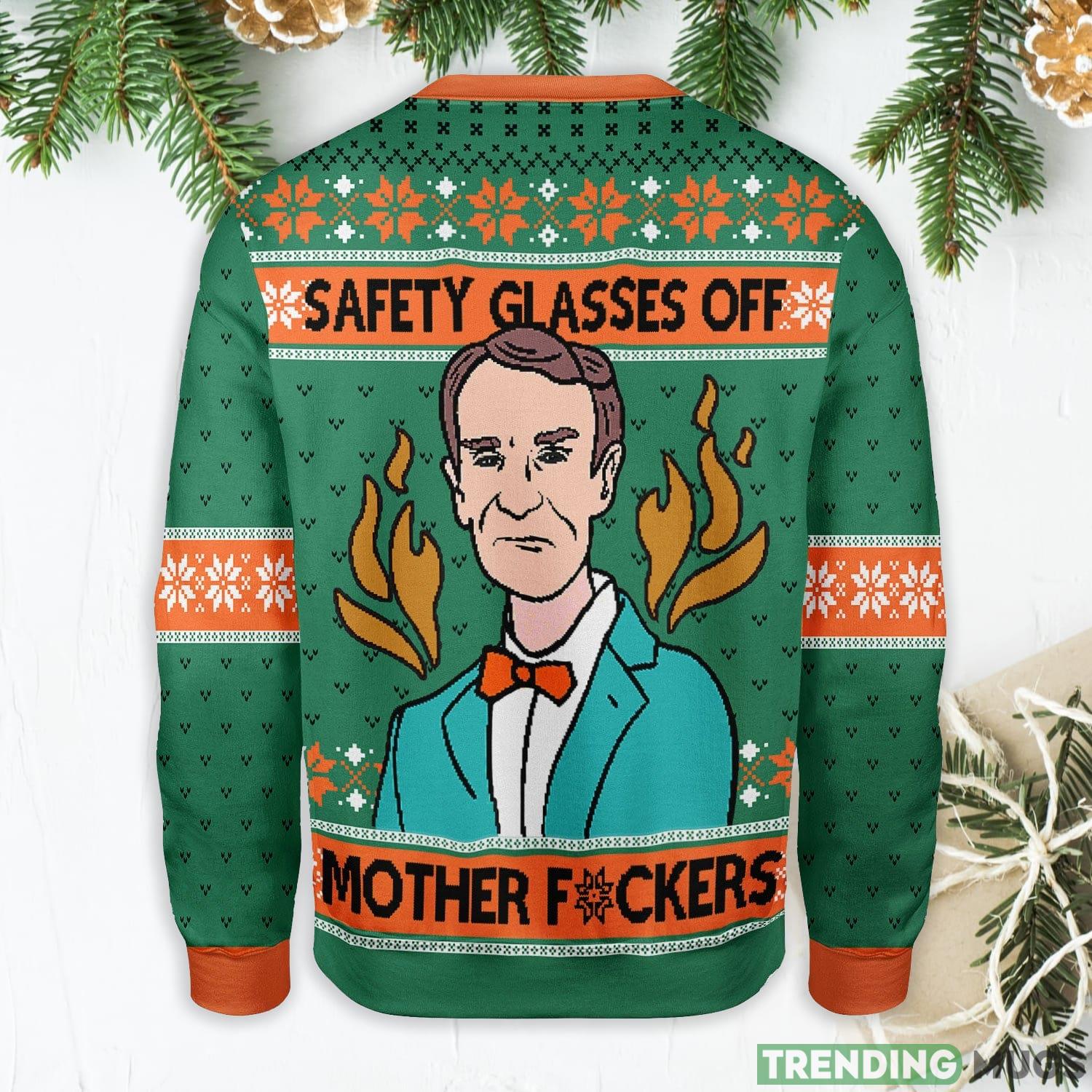 Safety Glasses Off Ugly Christmas Sweater Sweater Safety Glasses Off Ugly Christmas Sweater Sweater