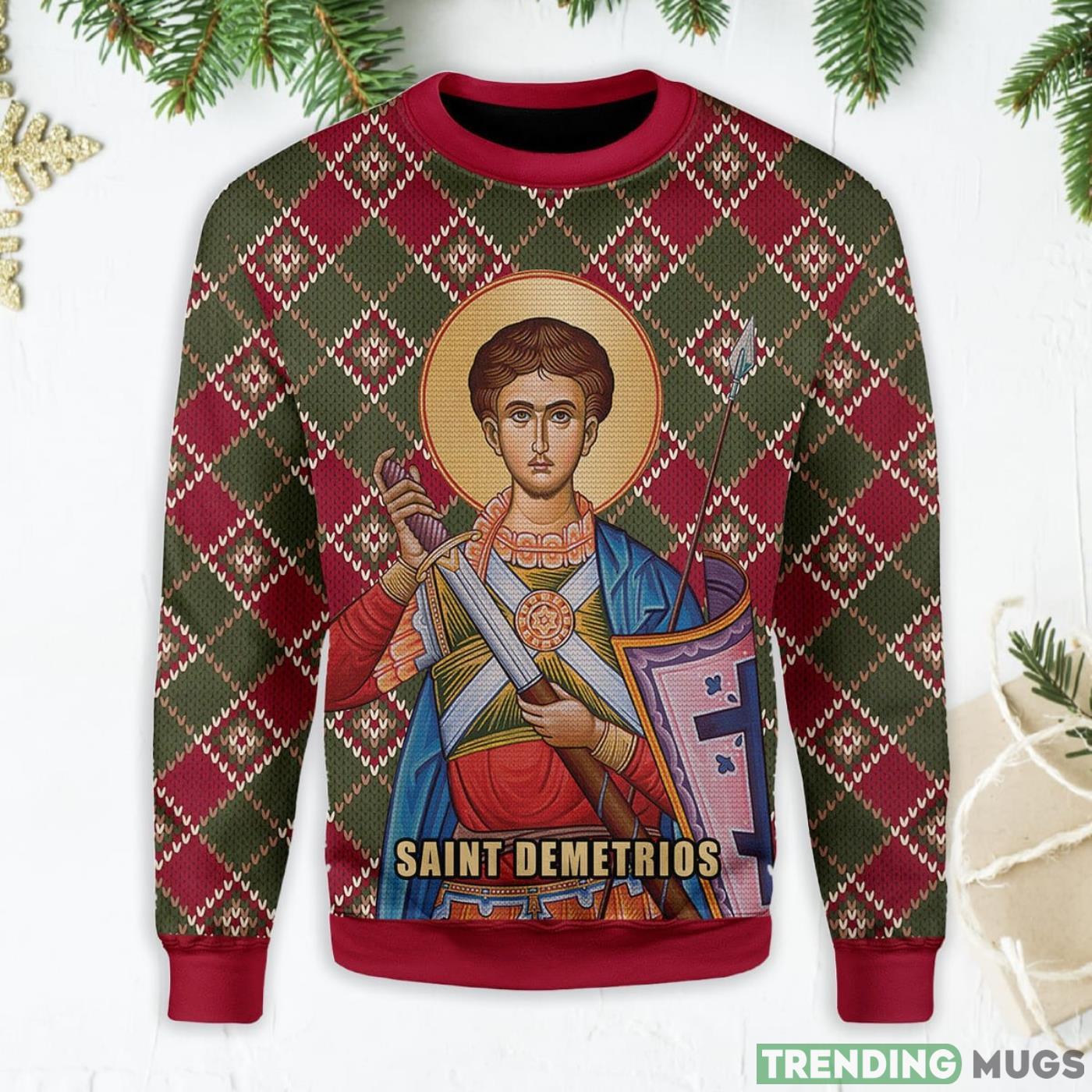 Saint Demetrios Ugly Christmas Sweater Product Photo 1 Saint Demetrios Ugly Christmas Sweater Product Photo 1